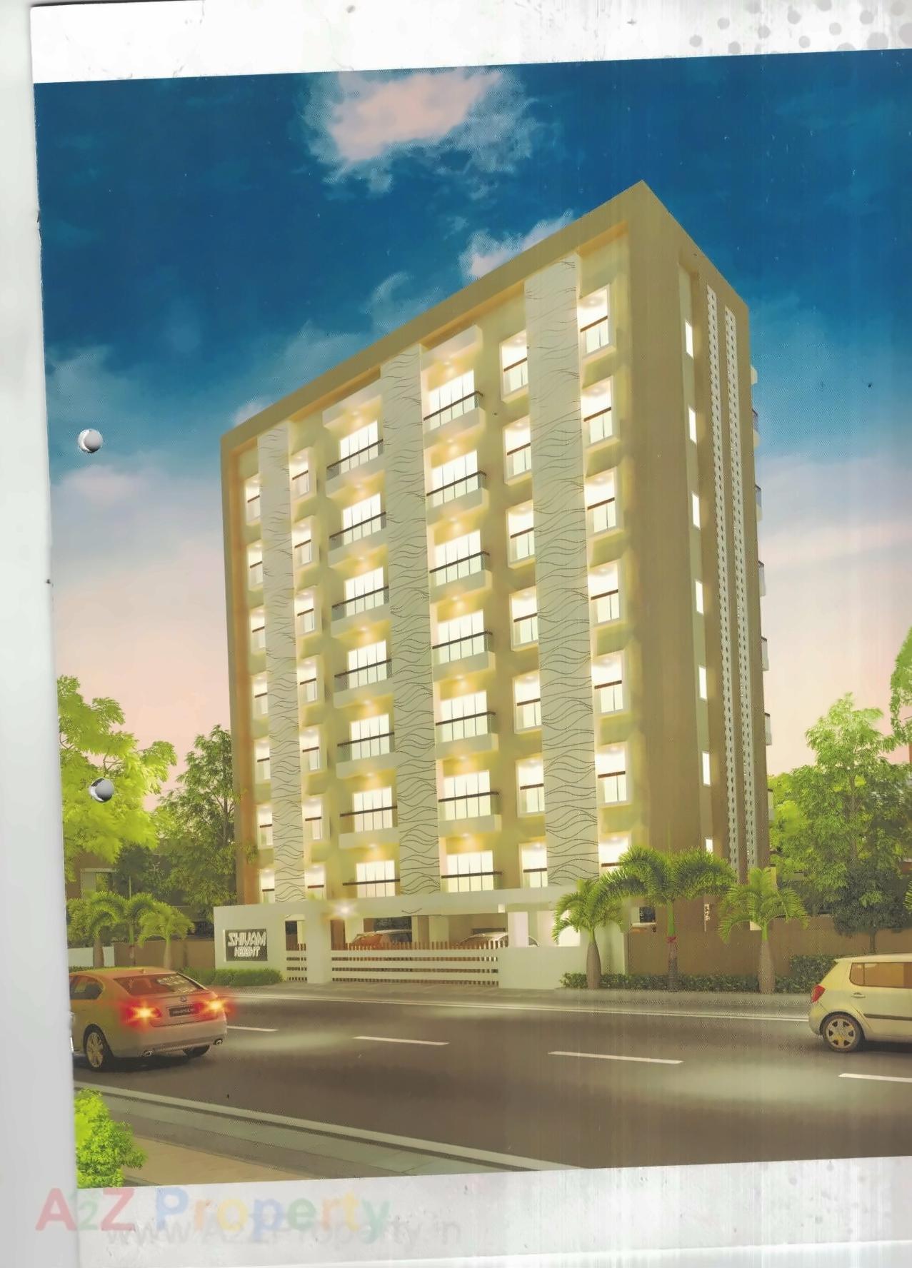 3D Elevation of real estate project Shivam Heights located at Manjalpur, Vadodara, Gujarat