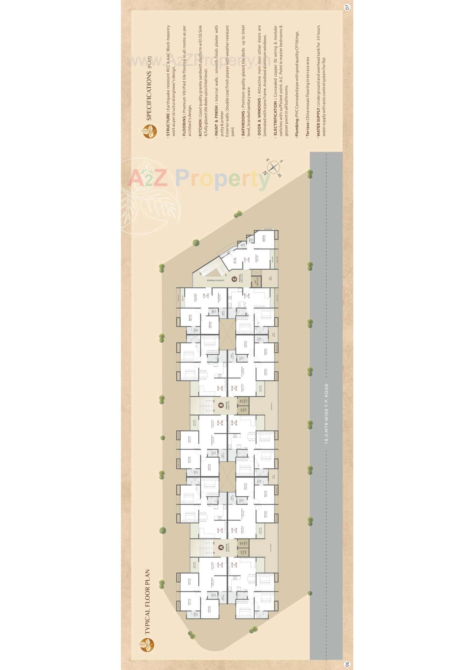 Layout of real estate project Shivam Luxuria located at Makarpura, Vadodara, Gujarat