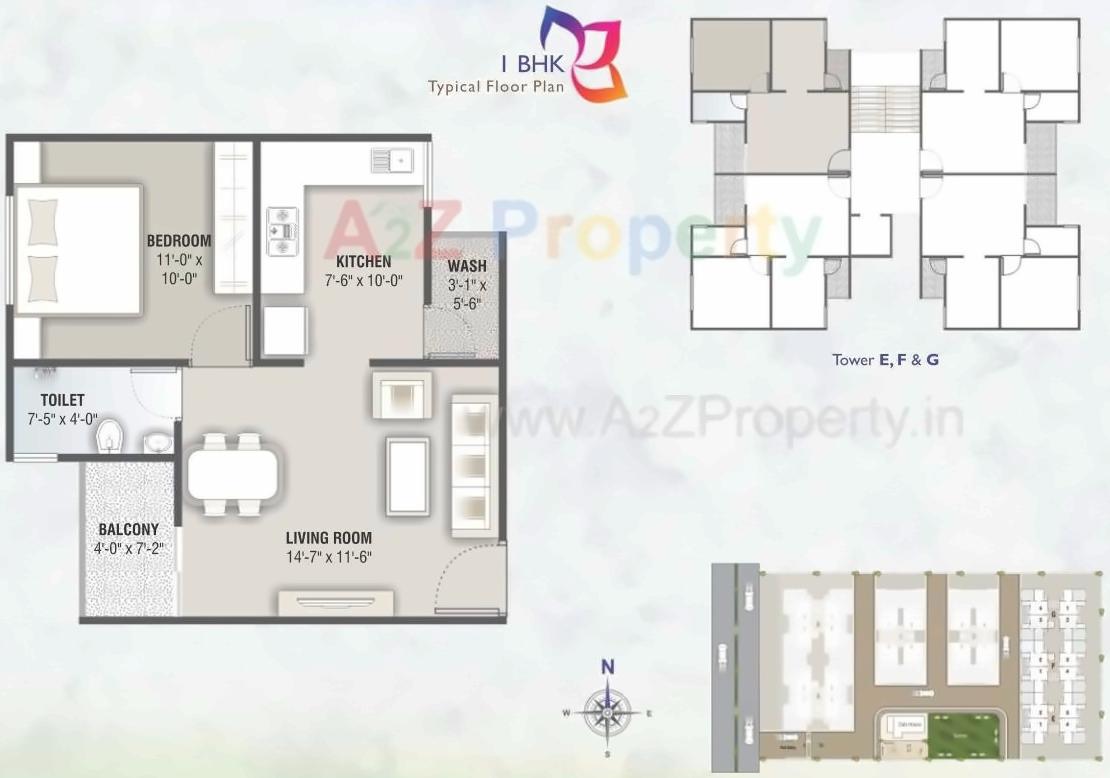 Layout of real estate project Shivam Paradise located at Makarpura, Vadodara, Gujarat