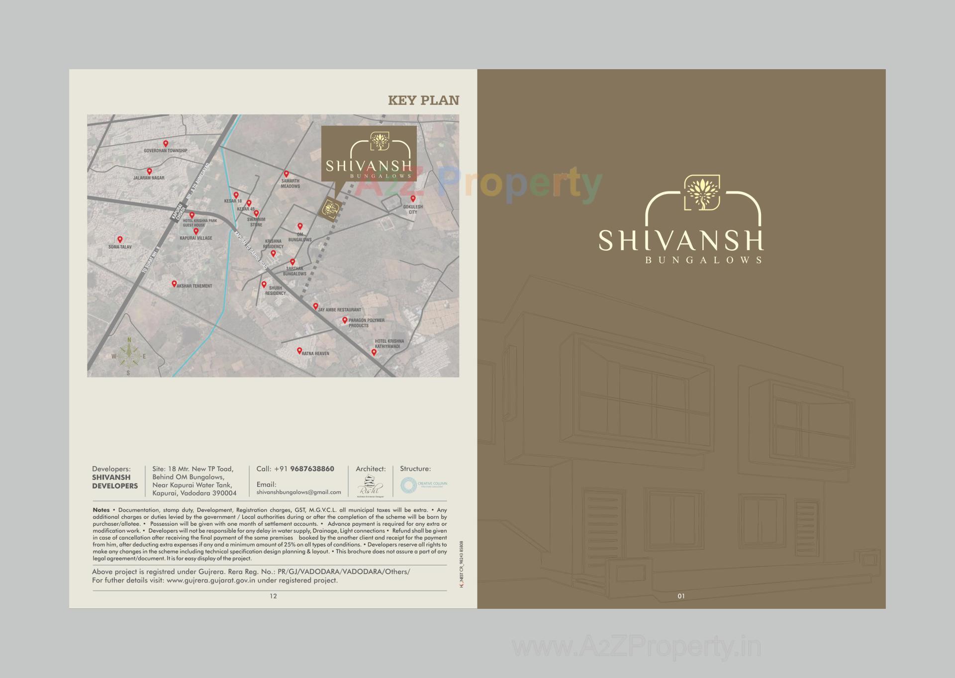  of real estate project Shivansh Bungalows located at Kapurai, Vadodara, Gujarat