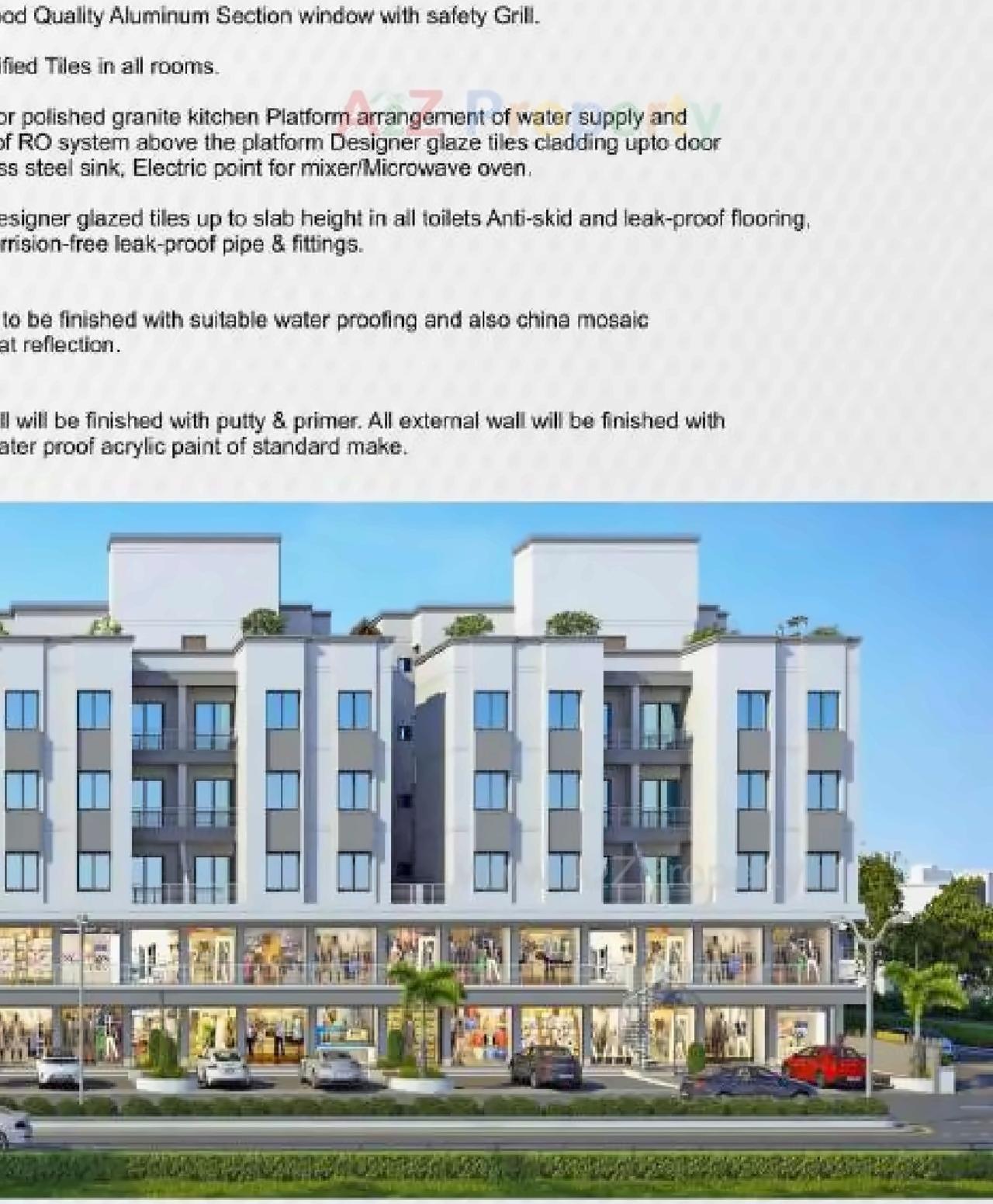 3D Elevation of real estate project Shivansh Sharnam located at Kalali, Vadodara, Gujarat