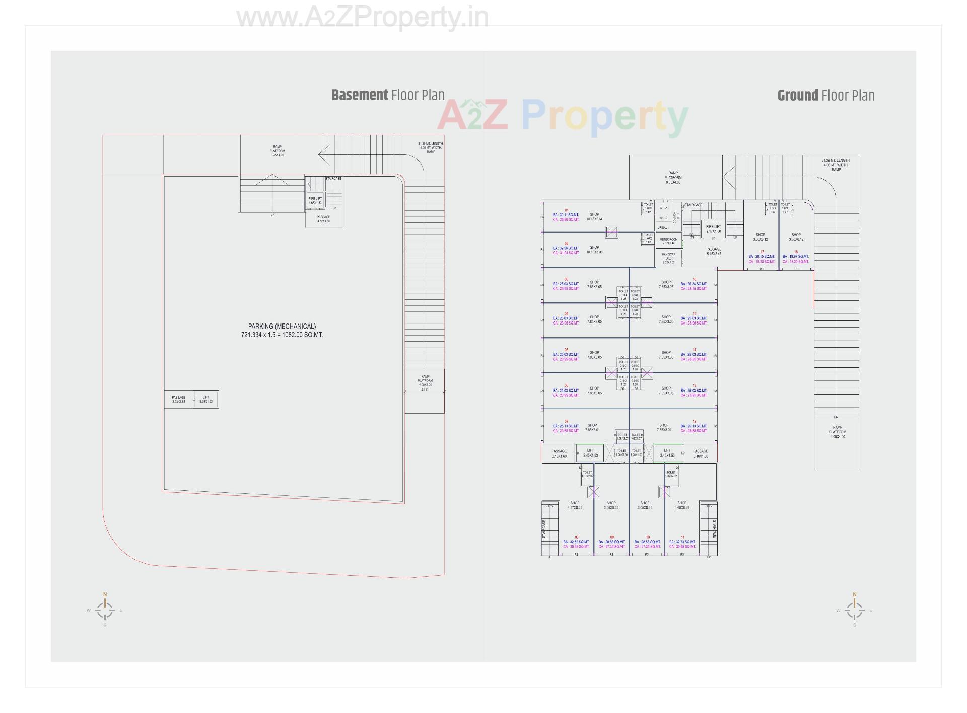 Layout of real estate project Shivanta Highstreet located at Vadodara, Vadodara, Gujarat