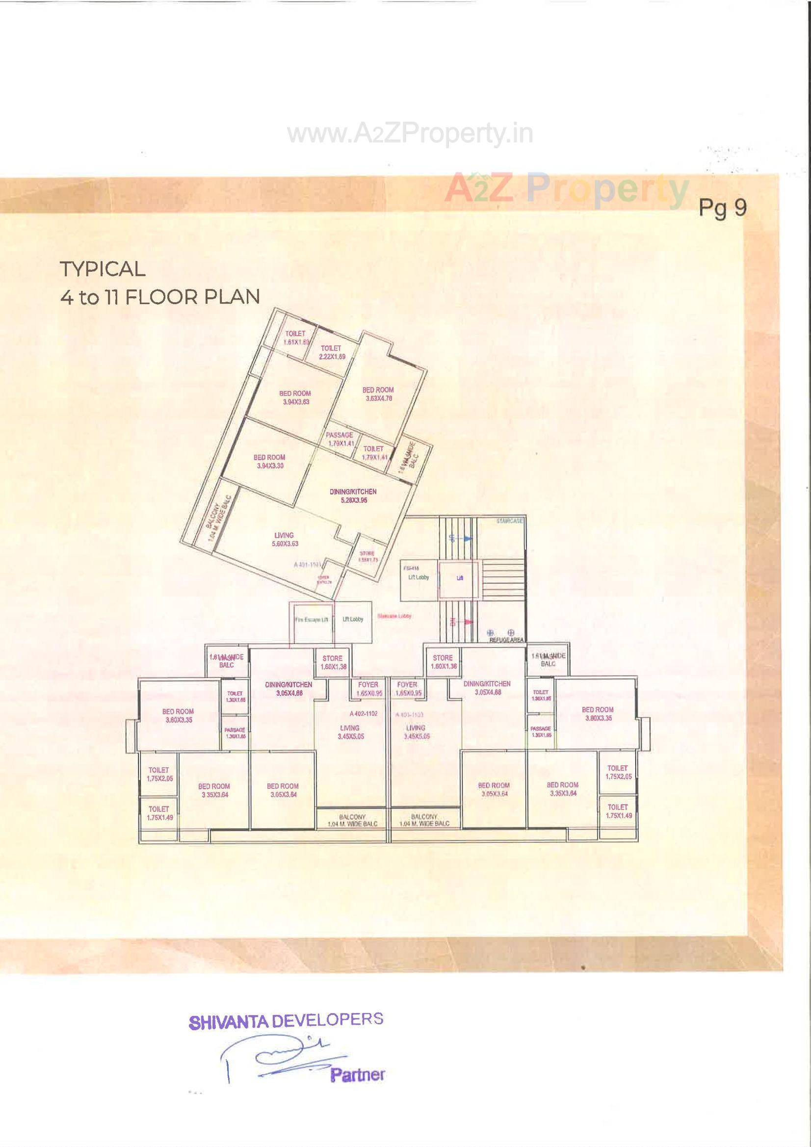 Layout of real estate project Shivanta Iris located at Ankodiya, Vadodara, Gujarat