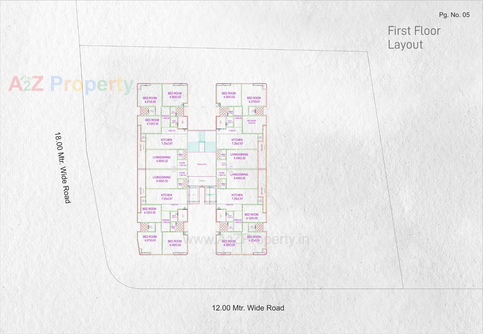 Layout of real estate project Shivanta Sky View located at Gotri, Vadodara, Gujarat