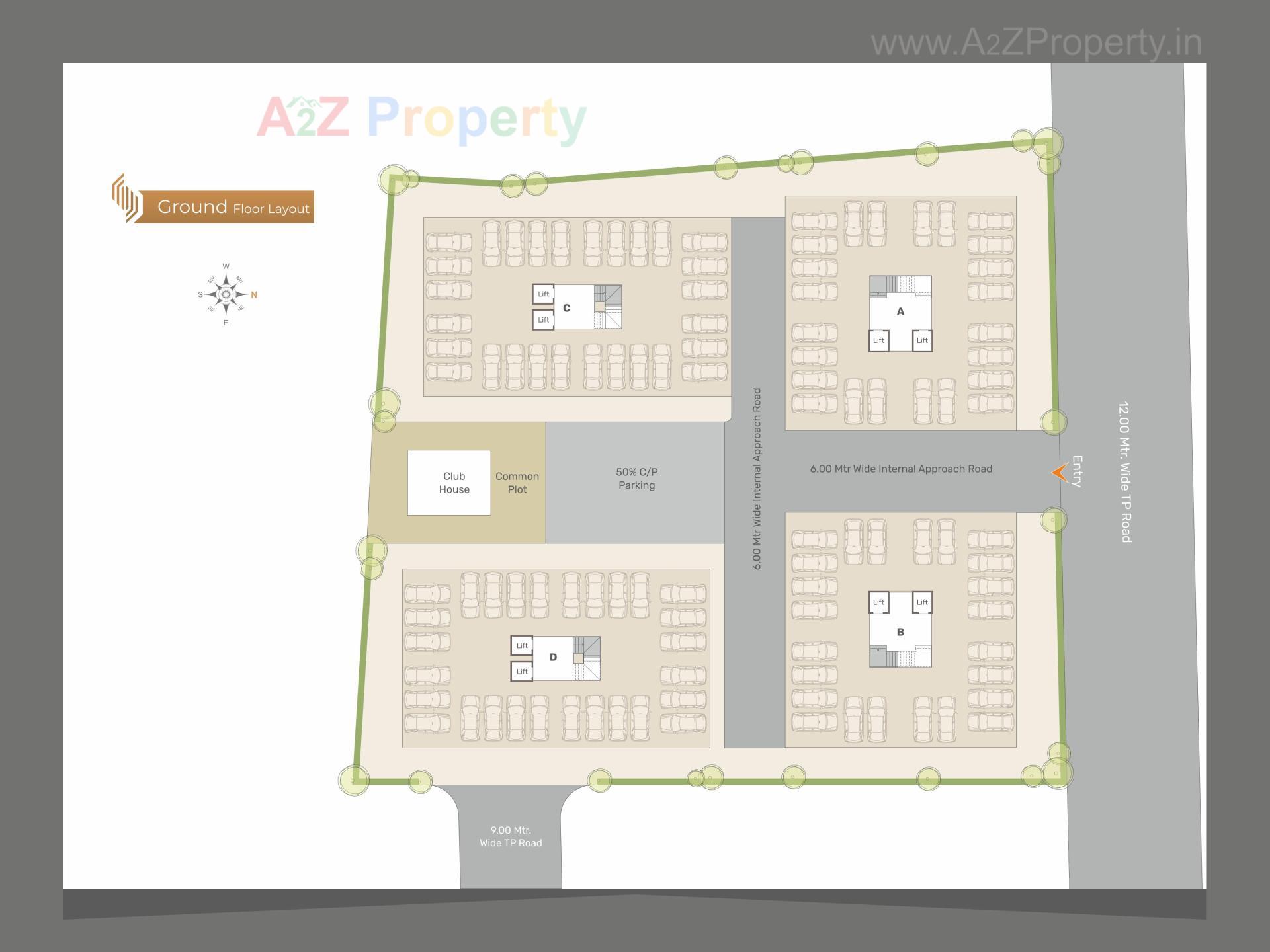 Layout of real estate project Shivanta located at Harni, Vadodara, Gujarat