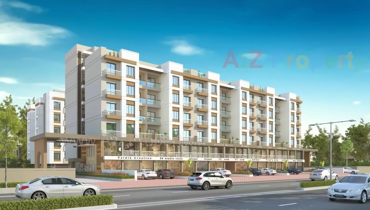3D Elevation of real estate project Shivay Sky located at Bapod, Vadodara, Gujarat