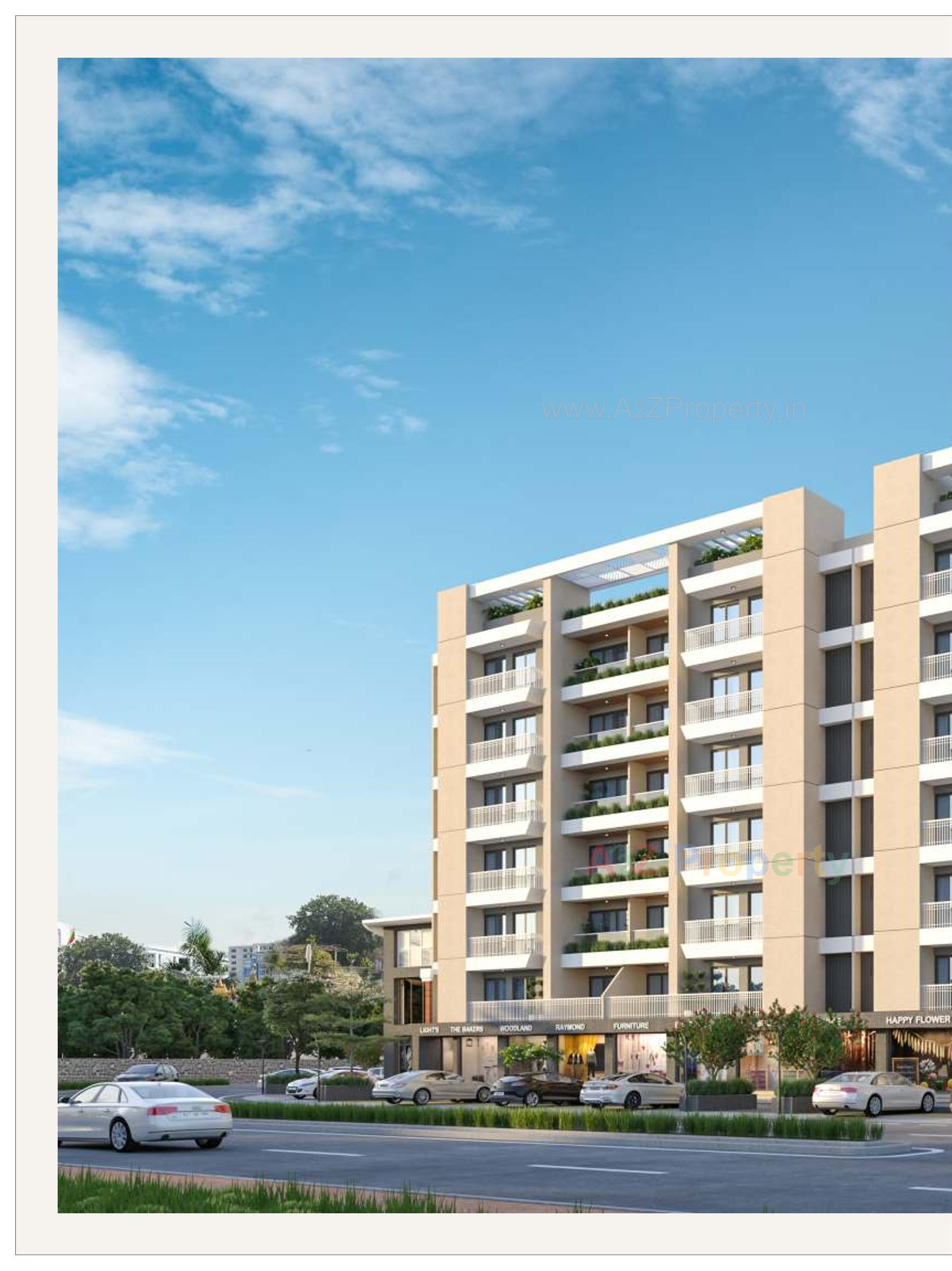 3D Elevation of real estate project Shivay Splendid located at Ankhol, Vadodara, Gujarat