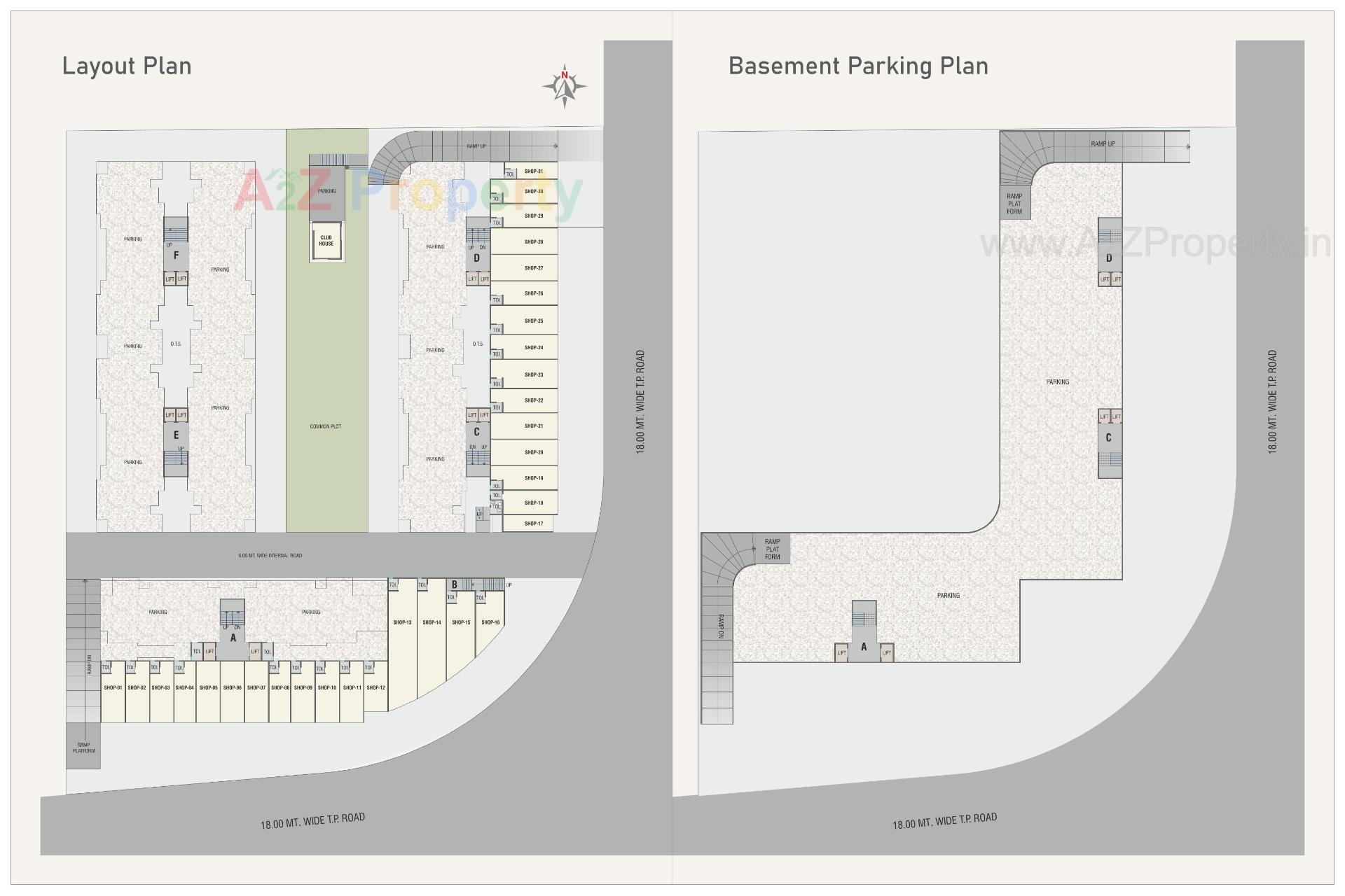 Layout of real estate project Shivay Splendid located at Ankhol, Vadodara, Gujarat