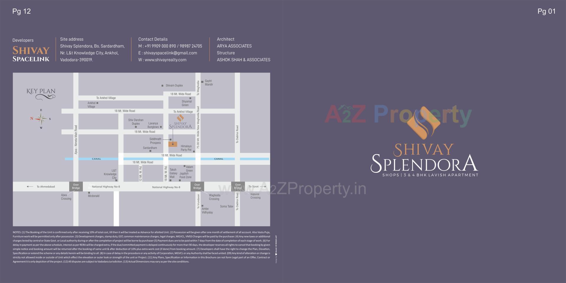  of real estate project Shivay Splendora located at Ankhol, Vadodara, Gujarat