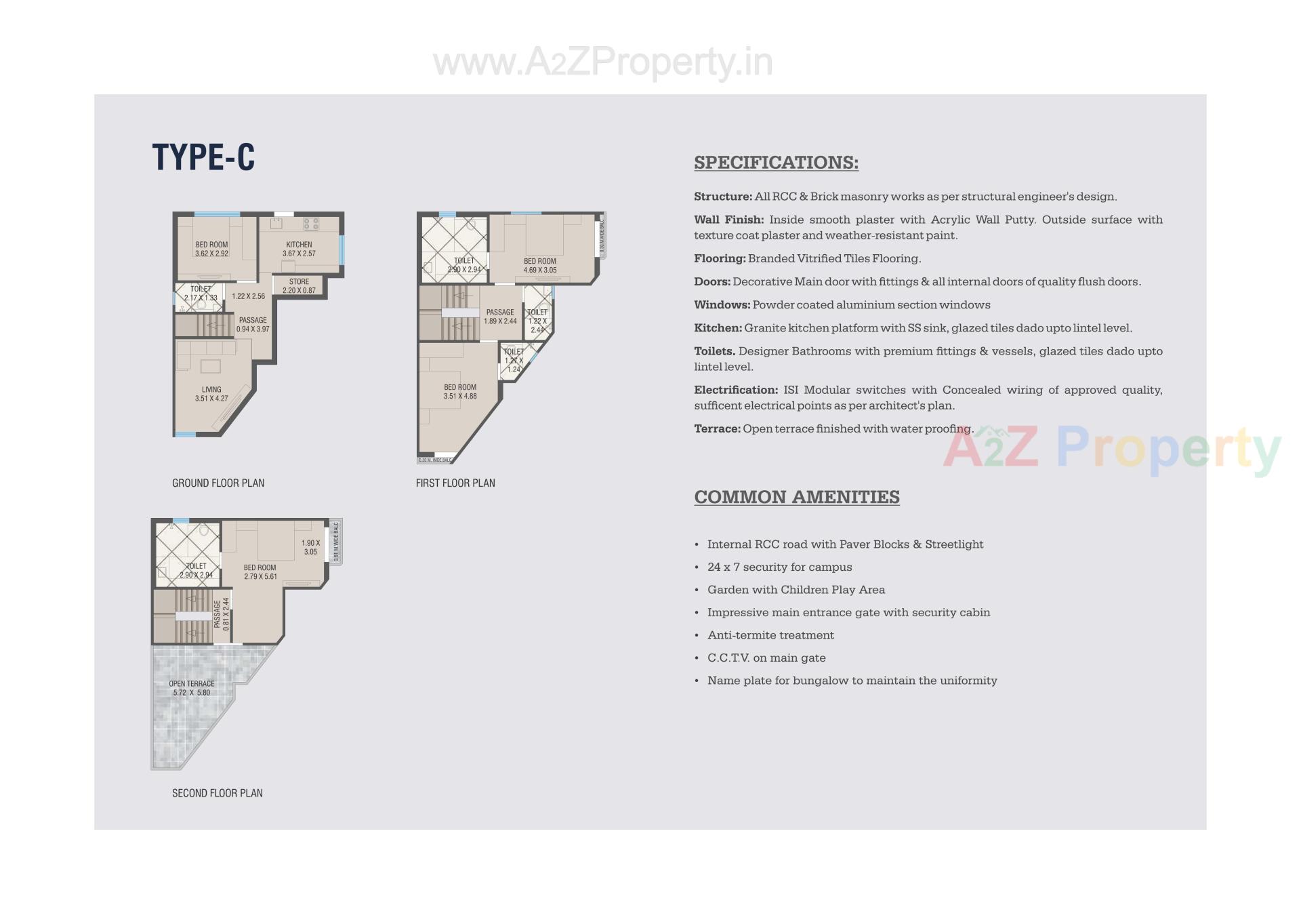 Layout of real estate project Shivdhara Celestial located at Chani, Vadodara, Gujarat