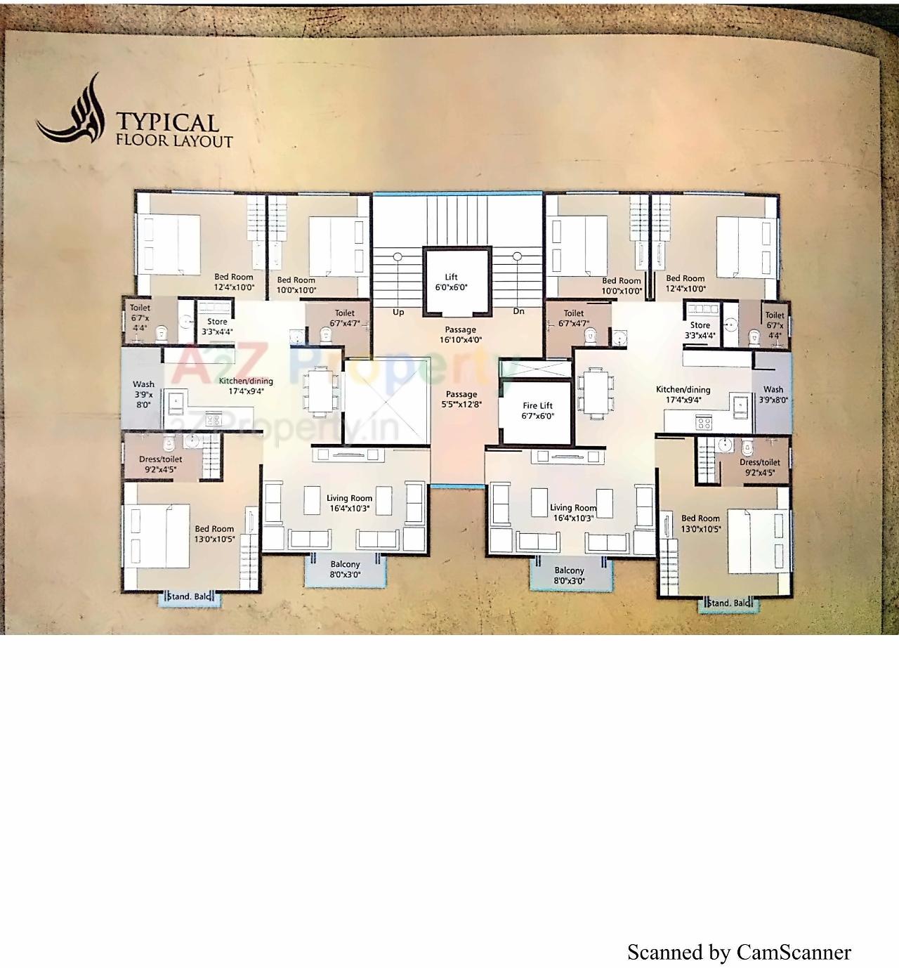 Layout of real estate project Shivdhara City Center located at Bhayli, Vadodara, Gujarat