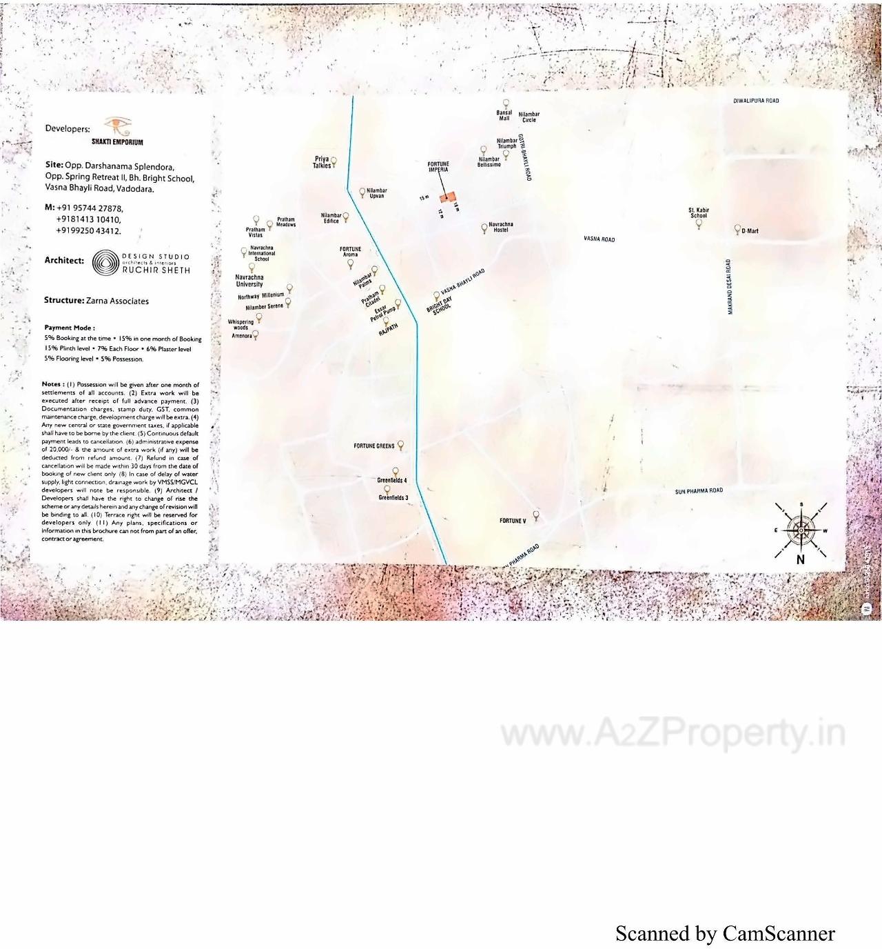  of real estate project Shivdhara City Center located at Bhayli, Vadodara, Gujarat