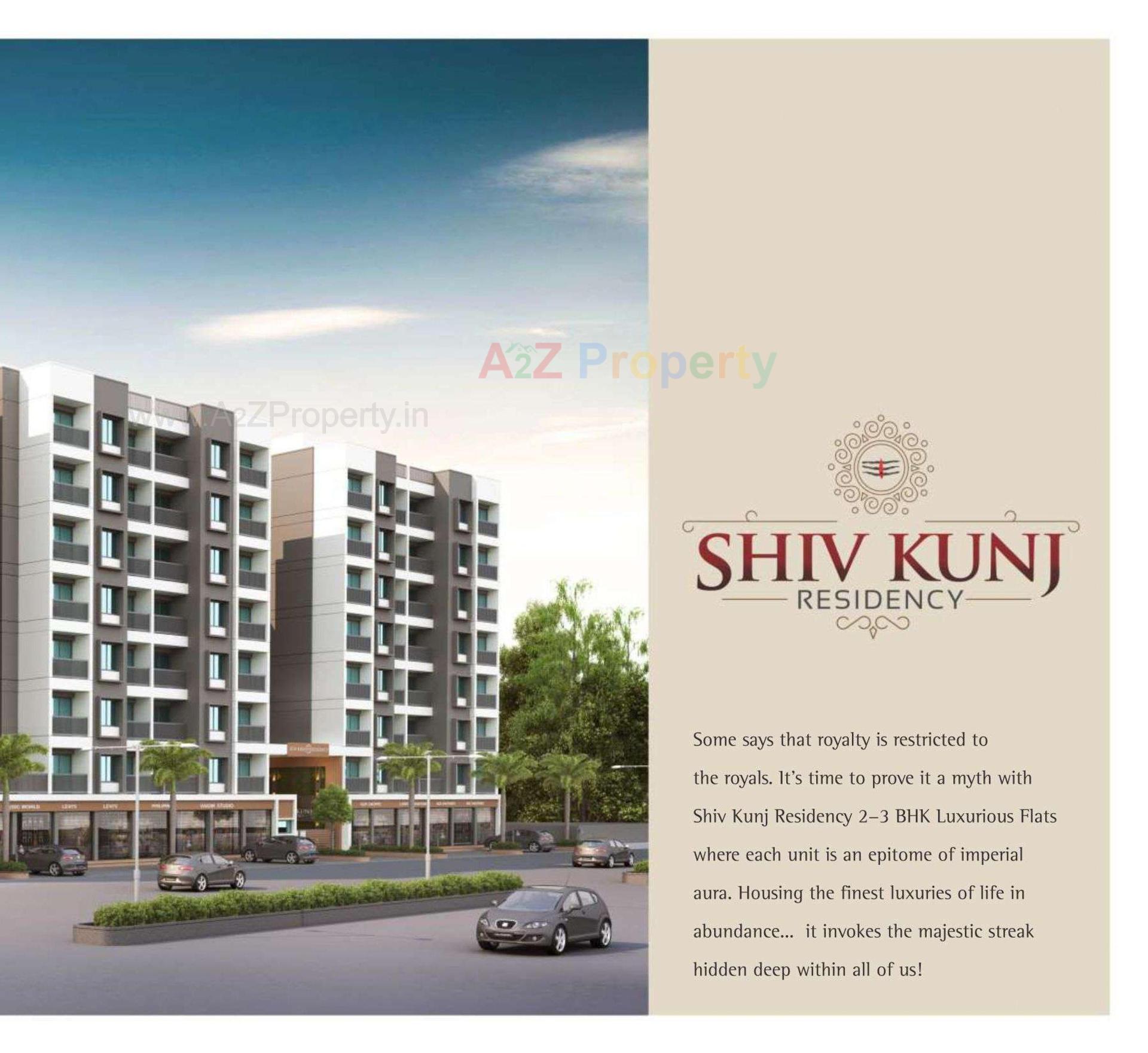 3D Elevation of real estate project Shivkunj Residency Block located at Tarsali, Vadodara, Gujarat