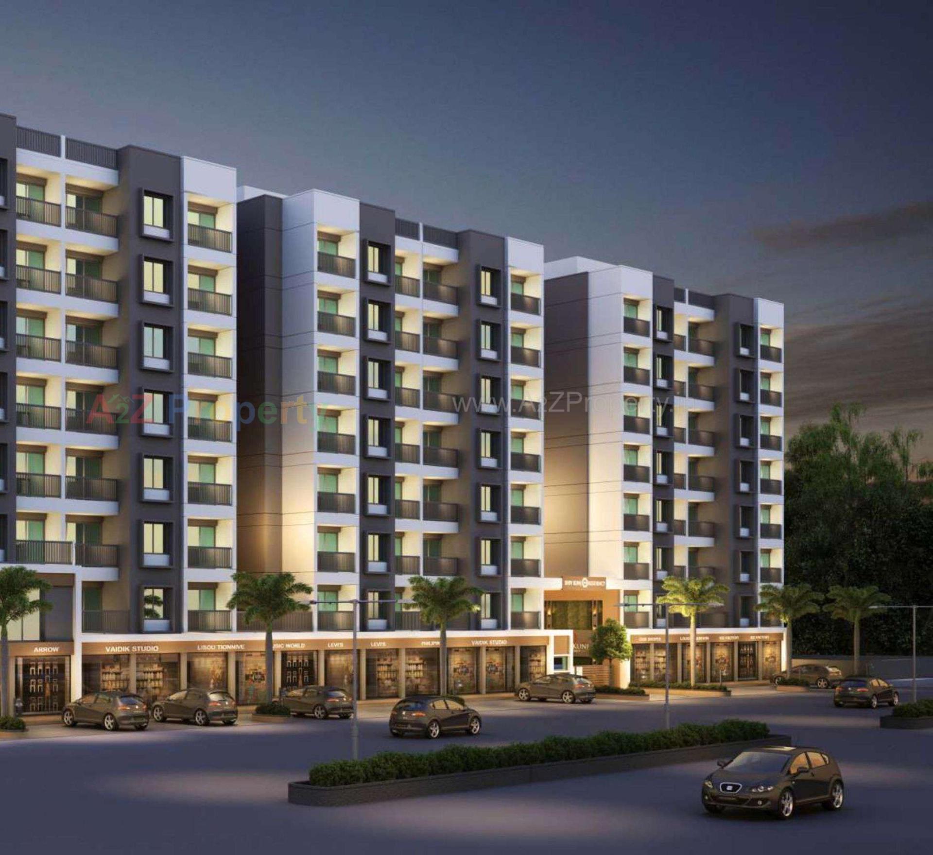 3D Elevation of real estate project Shivkunj Residency Block located at Tarsali, Vadodara, Gujarat