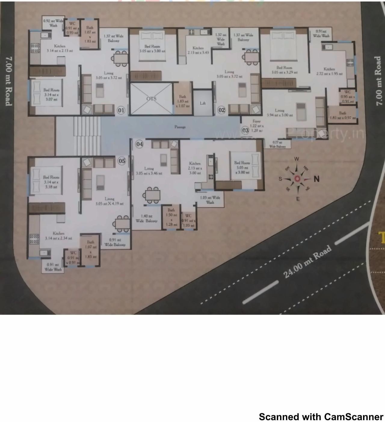 Layout of real estate project Shivsamip located at Sayajipura, Vadodara, Gujarat