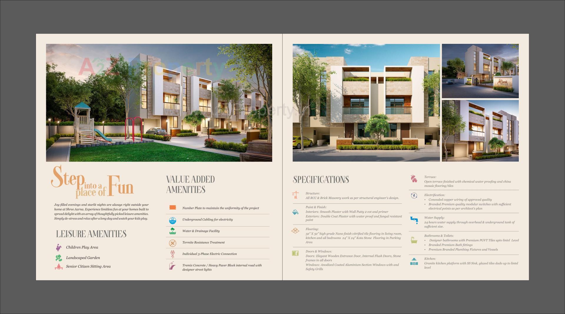  of real estate project Shree Aarna Bungalows located at Tarsali, Vadodara, Gujarat