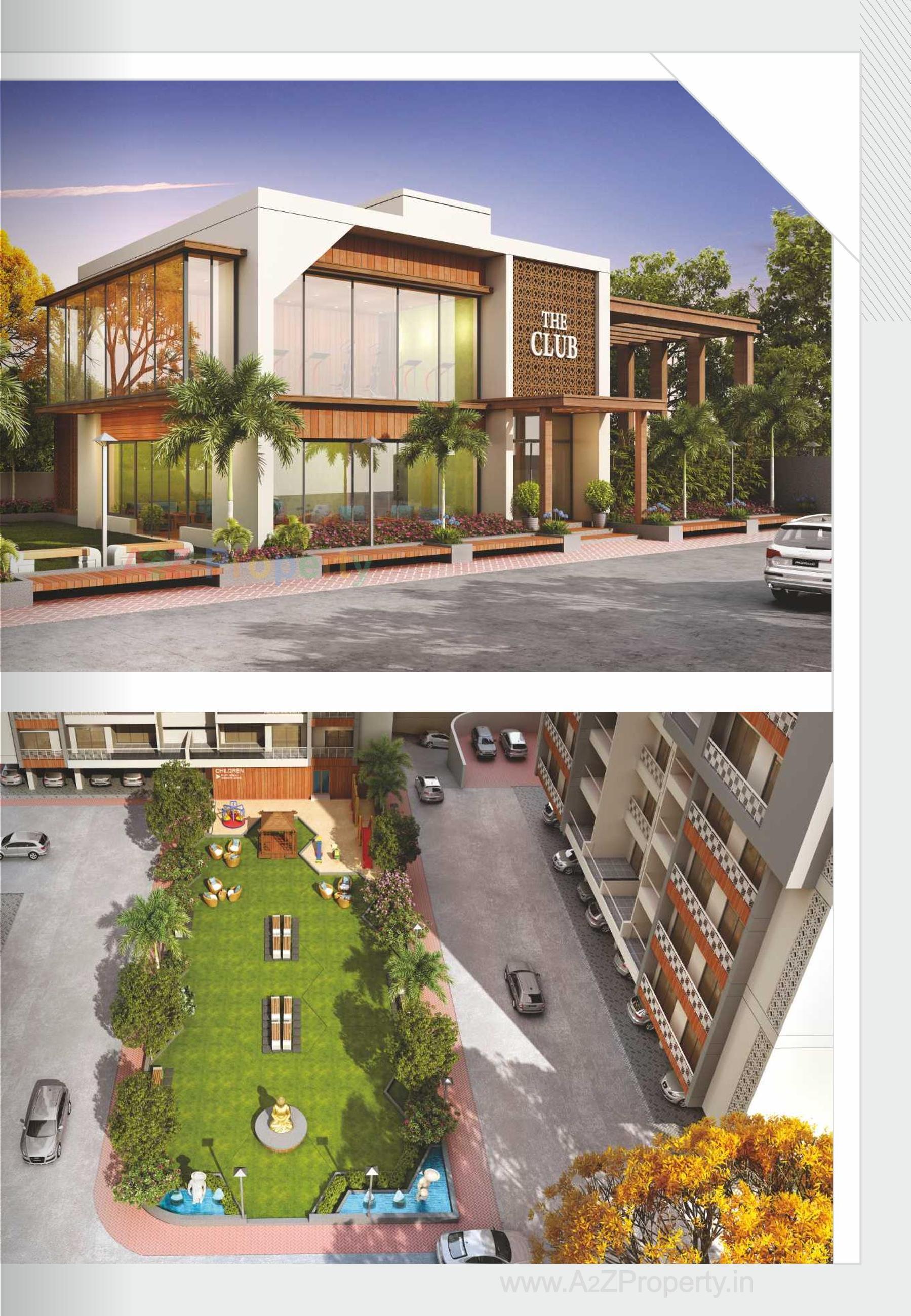 3D Elevation of real estate project Shree Aarna Sky Waves located at Gotri, Vadodara, Gujarat