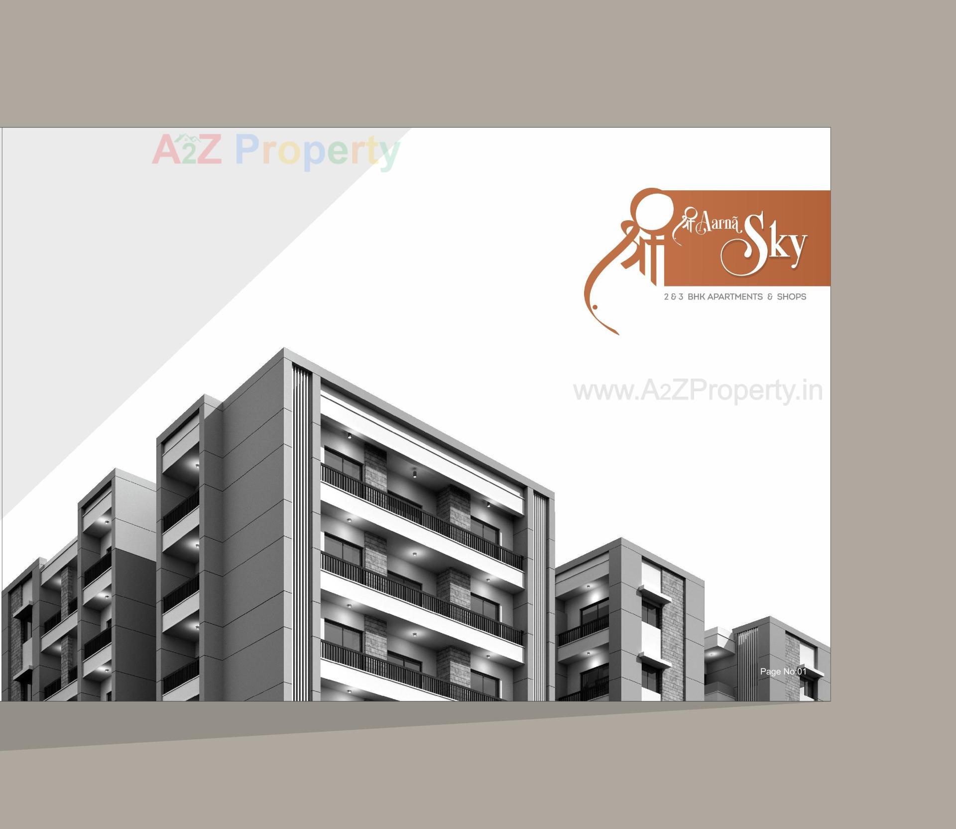 3D Elevation of real estate project Shree Aarna Sky located at Jambuwa, Vadodara, Gujarat