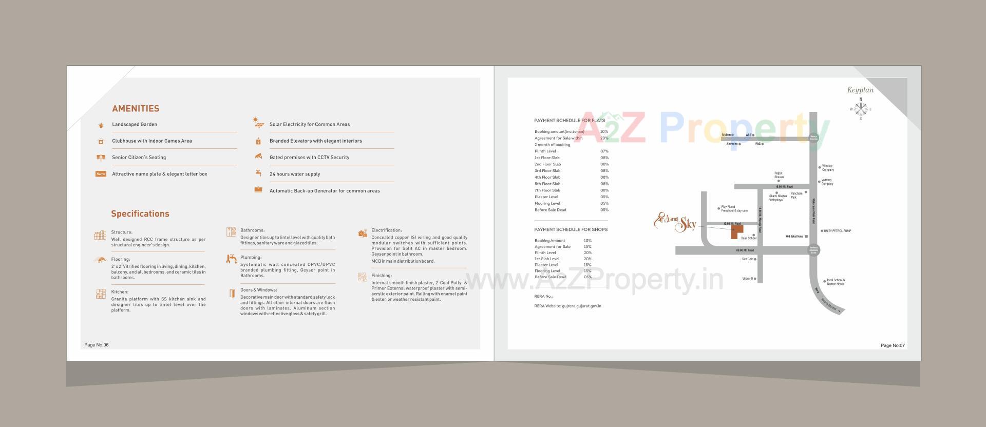  of real estate project Shree Aarna Sky located at Jambuwa, Vadodara, Gujarat