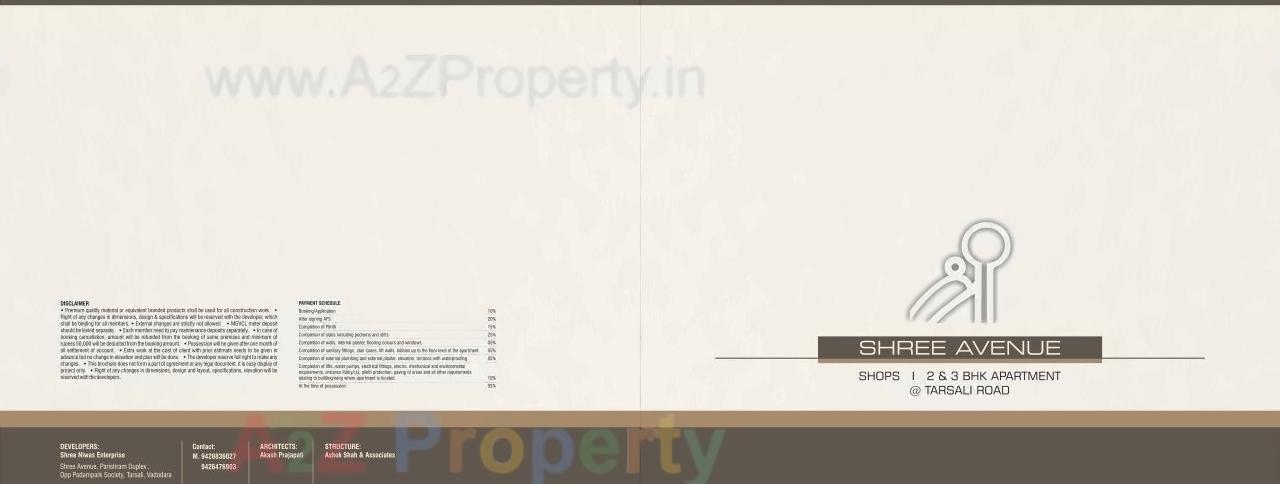  of real estate project Shree Avenue located at Tarsali, Vadodara, Gujarat