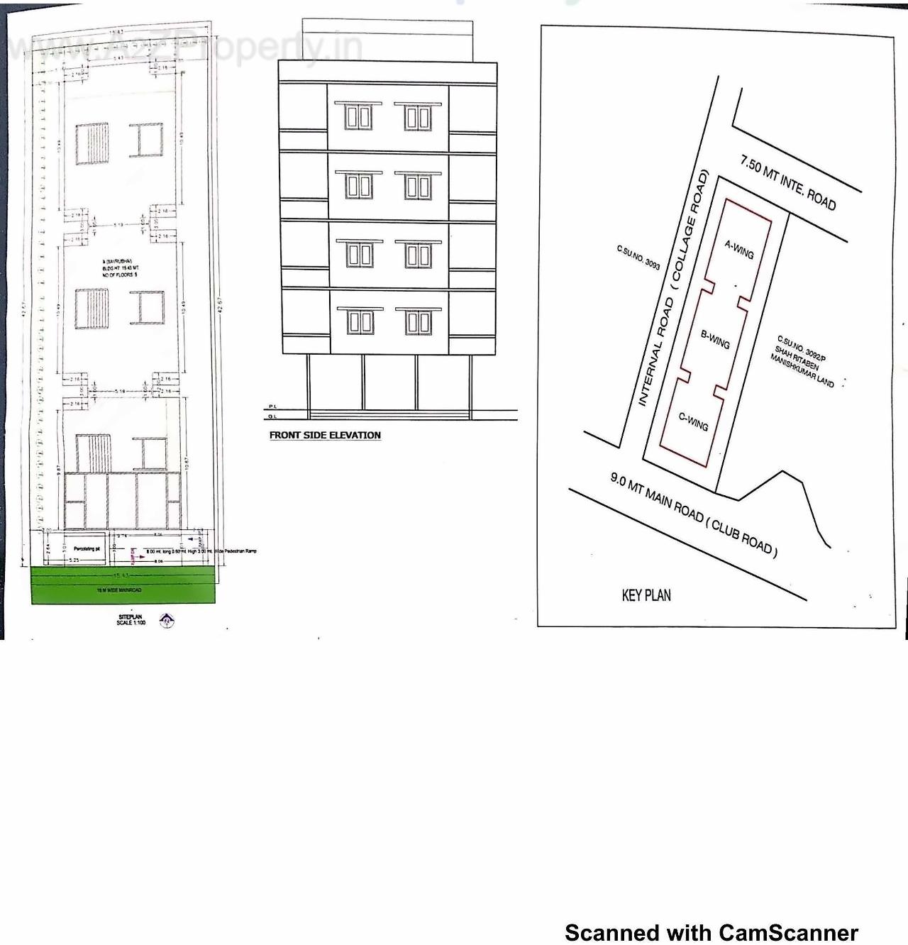 Layout of real estate project Shree Balaji Heights located at Chho, Vadodara, Gujarat