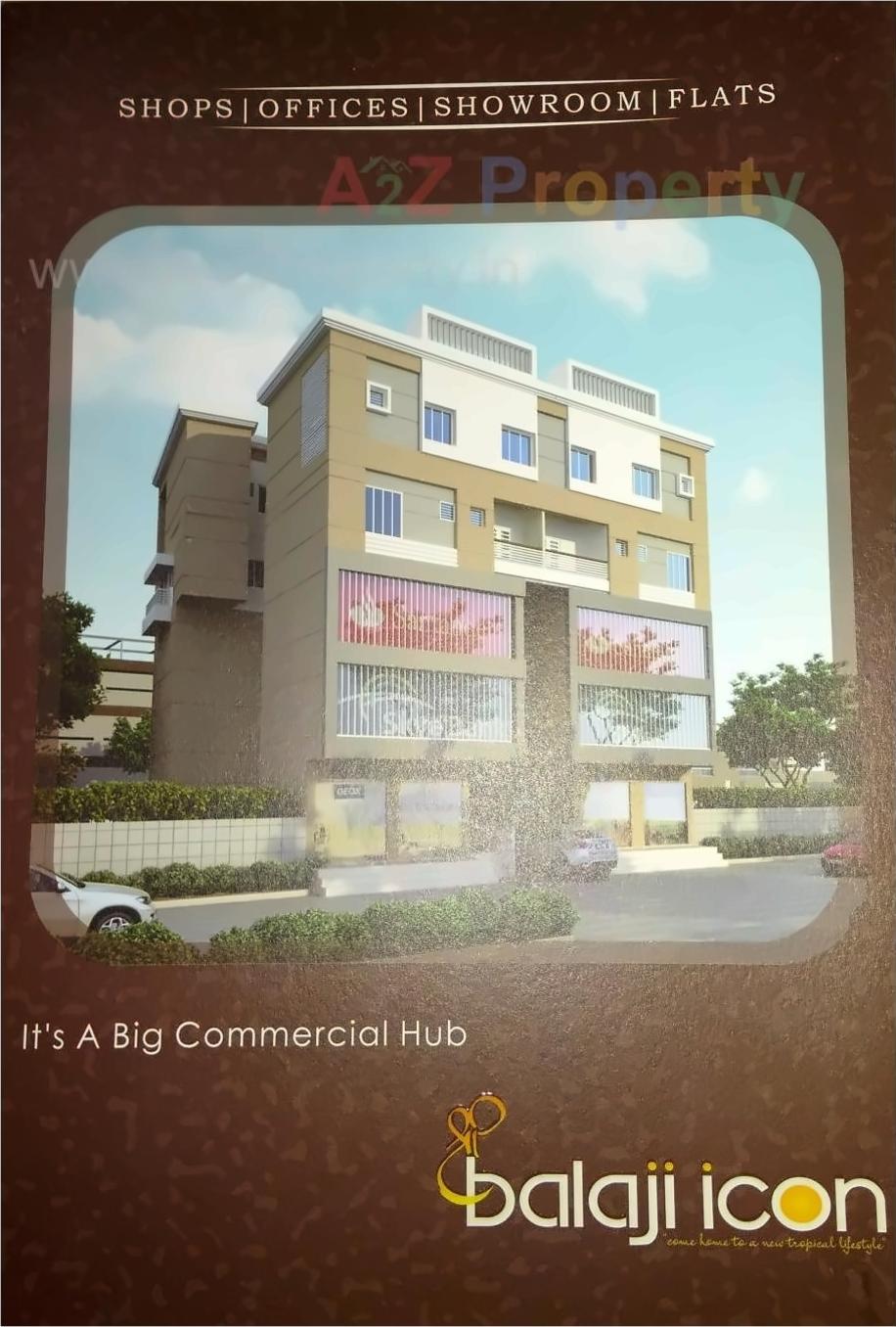 3D Elevation of real estate project Shree Balaji Icon located at Vadodara, Vadodara, Gujarat