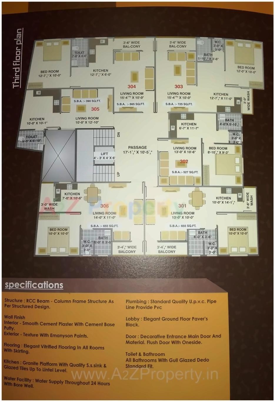 Layout of real estate project Shree Balaji Icon located at Vadodara, Vadodara, Gujarat