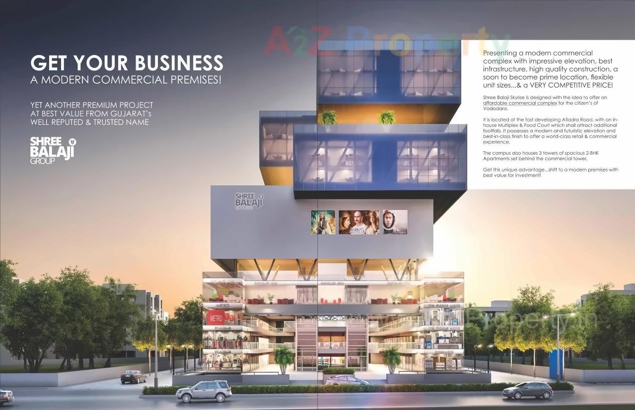 3D Elevation of real estate project Shree Balaji Skyrise located at Vadodara, Vadodara, Gujarat