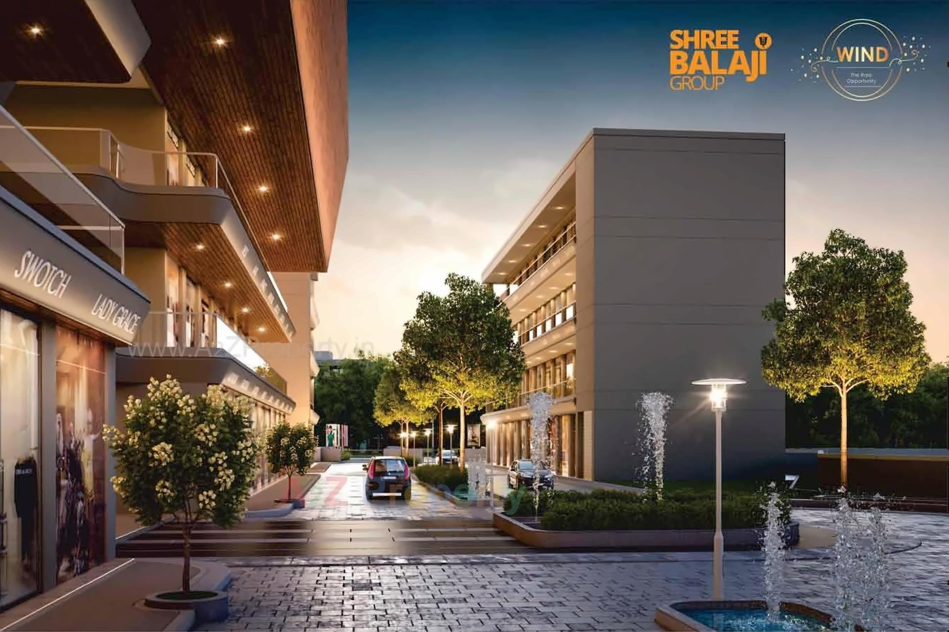 3D Elevation of real estate project Shree Balaji Wind located at Vadodara, Vadodara, Gujarat