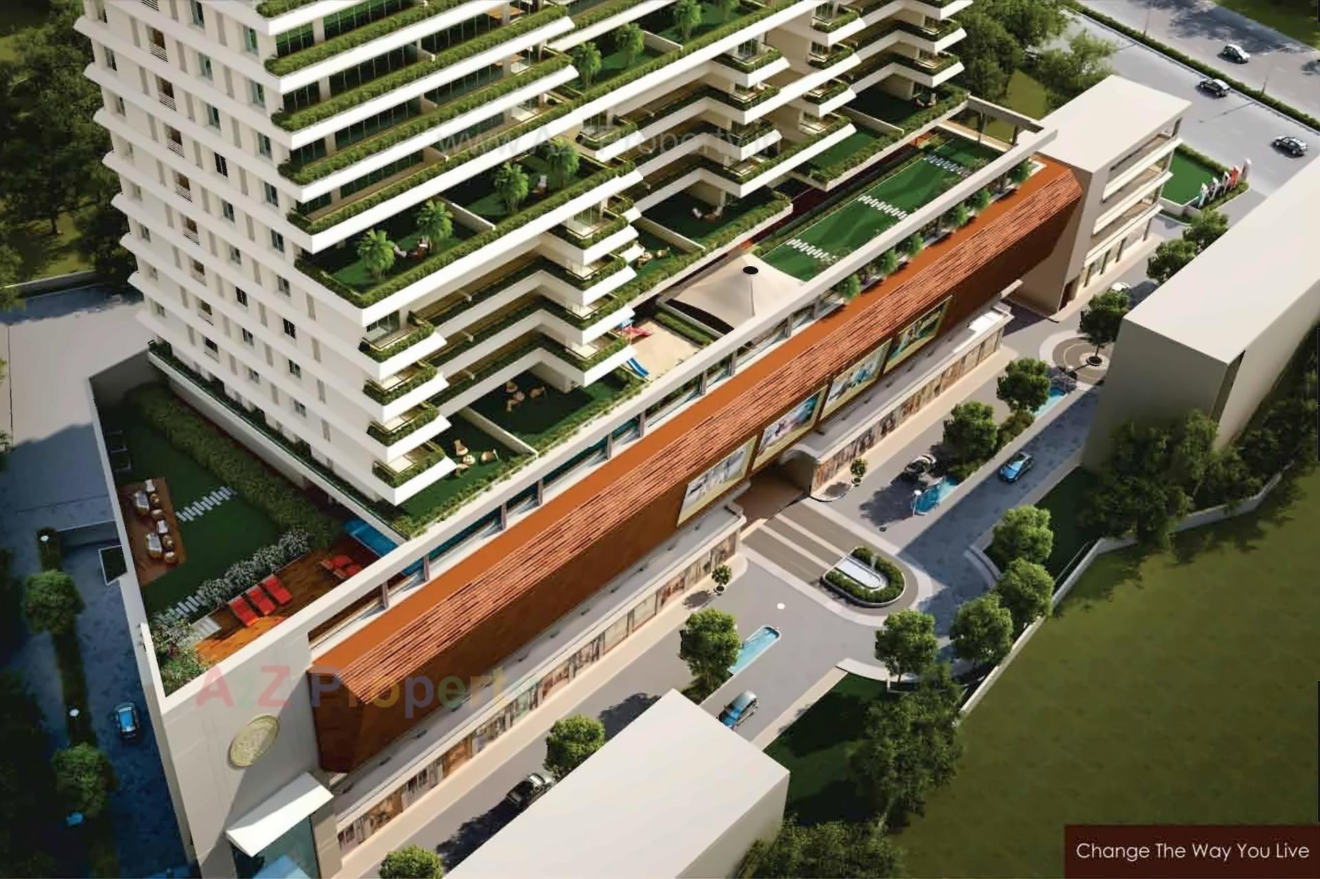 3D Elevation of real estate project Shree Balaji Wind located at Vadodara, Vadodara, Gujarat