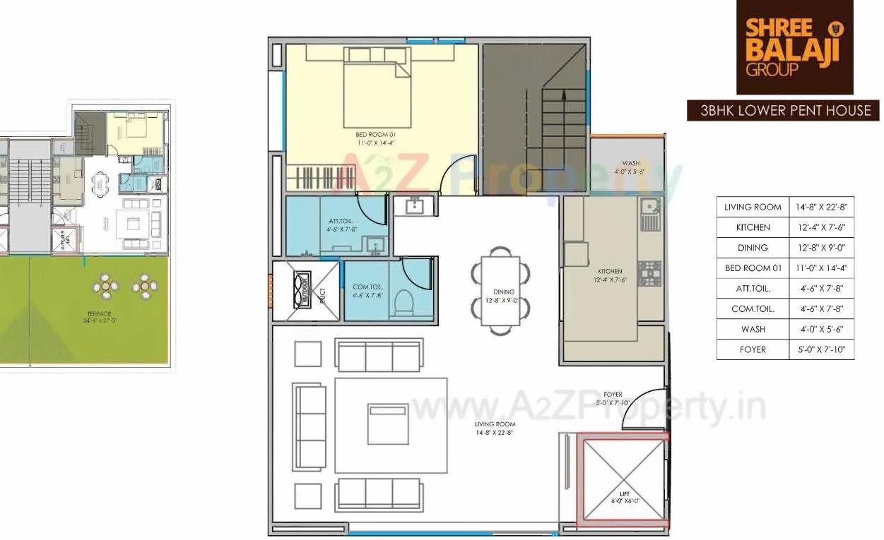 Layout of real estate project Shree Balaji Wind located at Savad, Vadodara, Gujarat