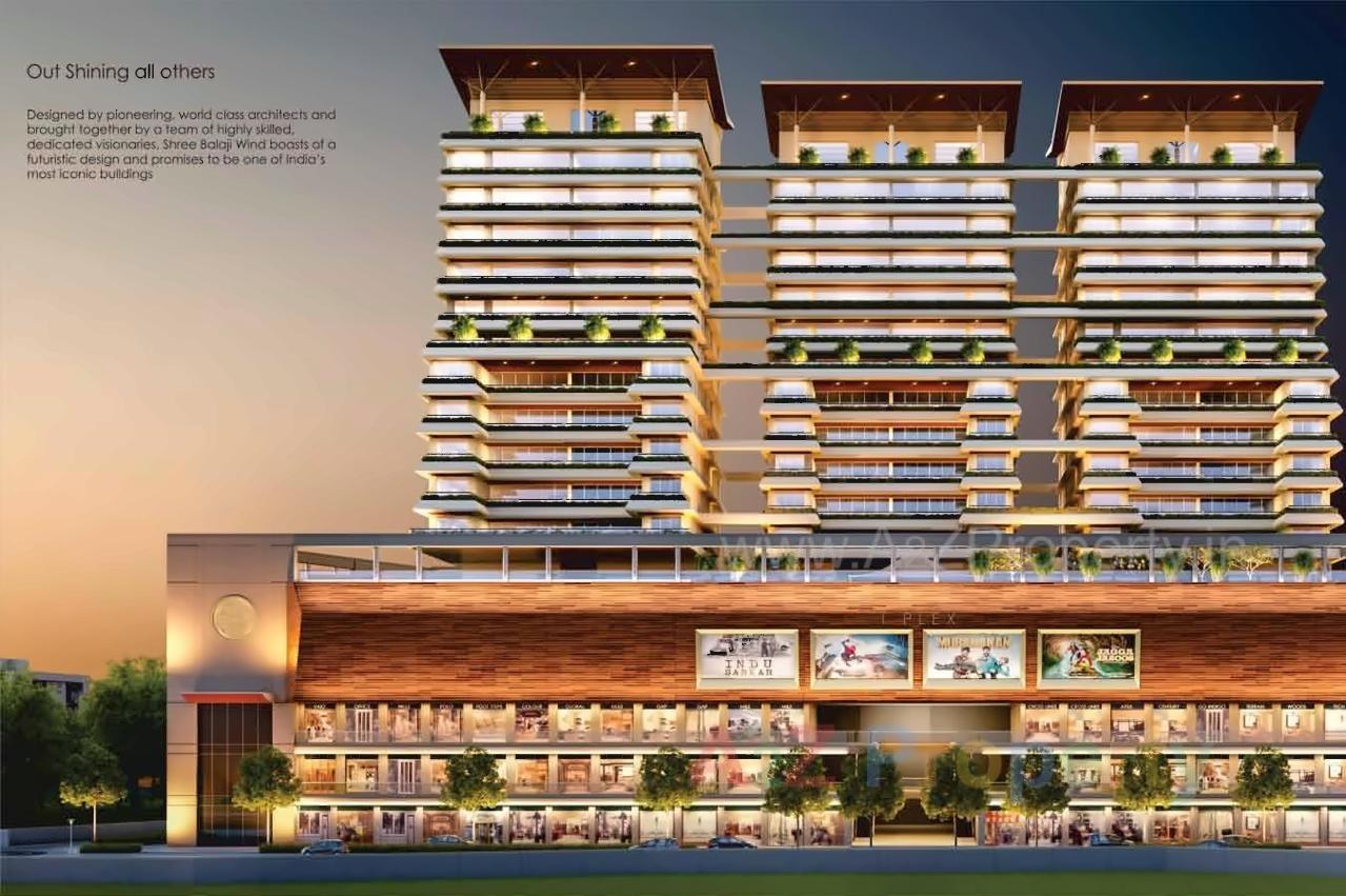 3D Elevation of real estate project Shree Balaji Wind located at Savad, Vadodara, Gujarat