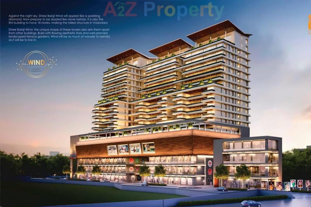 3D Elevation of real estate project Shree Balaji Wind located at Savad, Vadodara, Gujarat