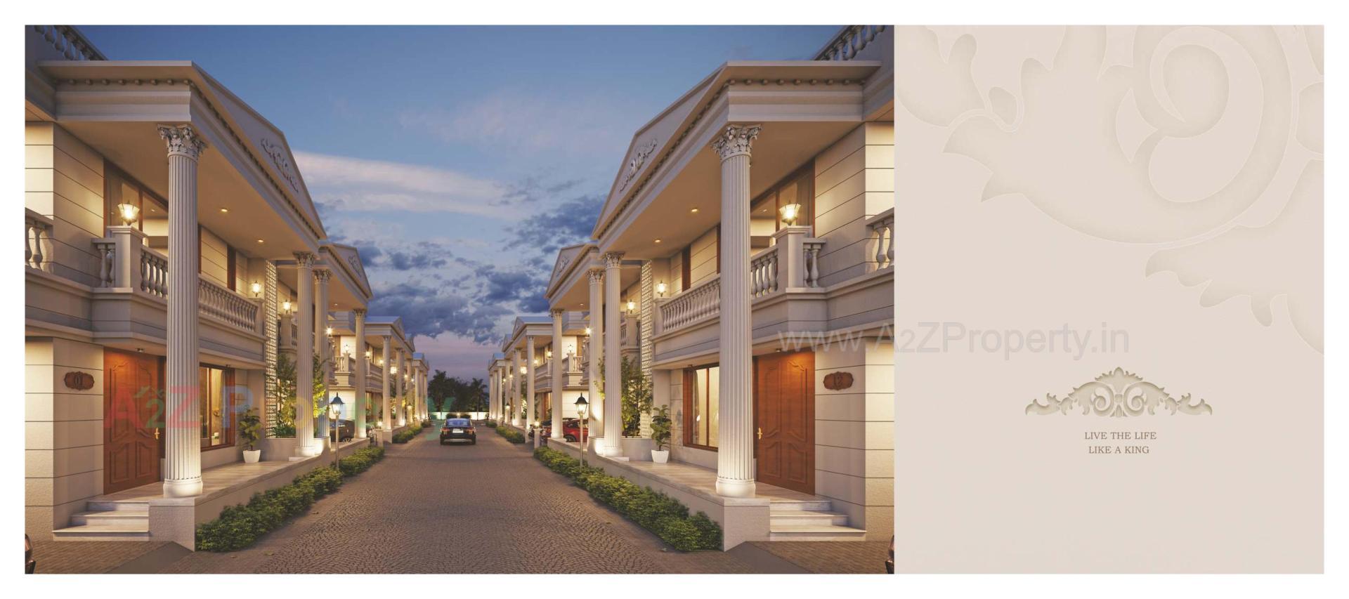 3D Elevation of real estate project Shree Four located at Sevasi, Vadodara, Gujarat