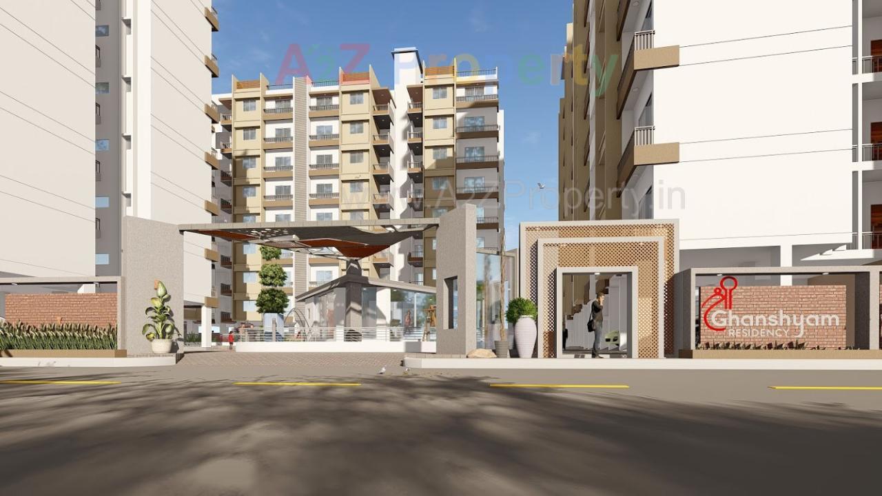 3D Elevation of real estate project Shree Ghanshyam Residency located at Atladara, Vadodara, Gujarat