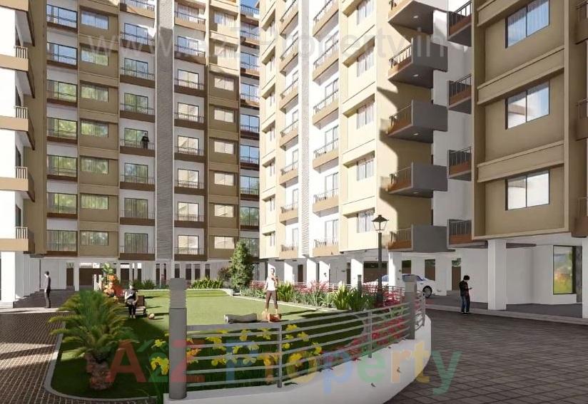 3D Elevation of real estate project Shree Ghanshyam Residency located at Atladara, Vadodara, Gujarat