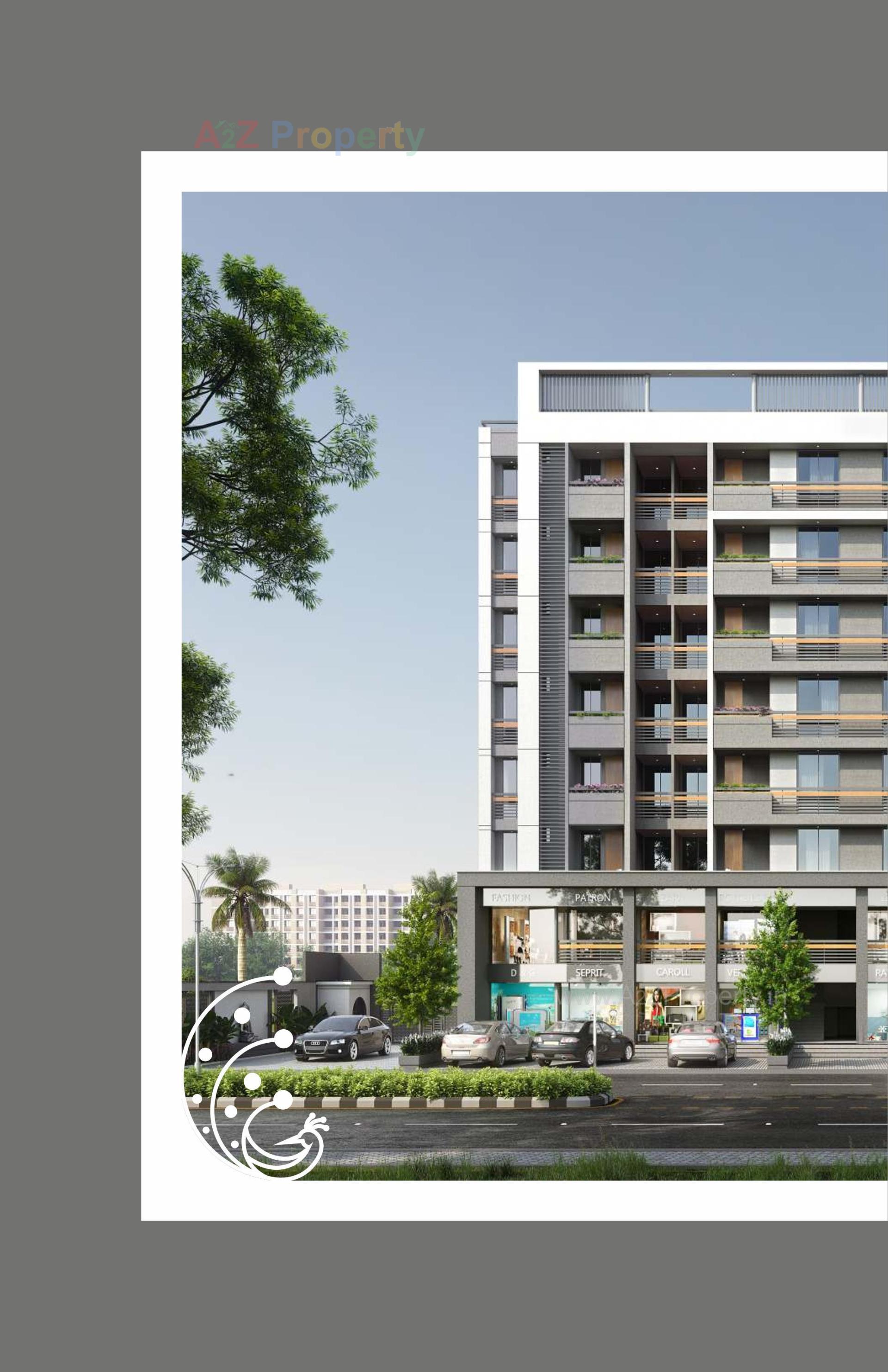 3D Elevation of real estate project Shree Govardhan Heights located at Koyali, Vadodara, Gujarat
