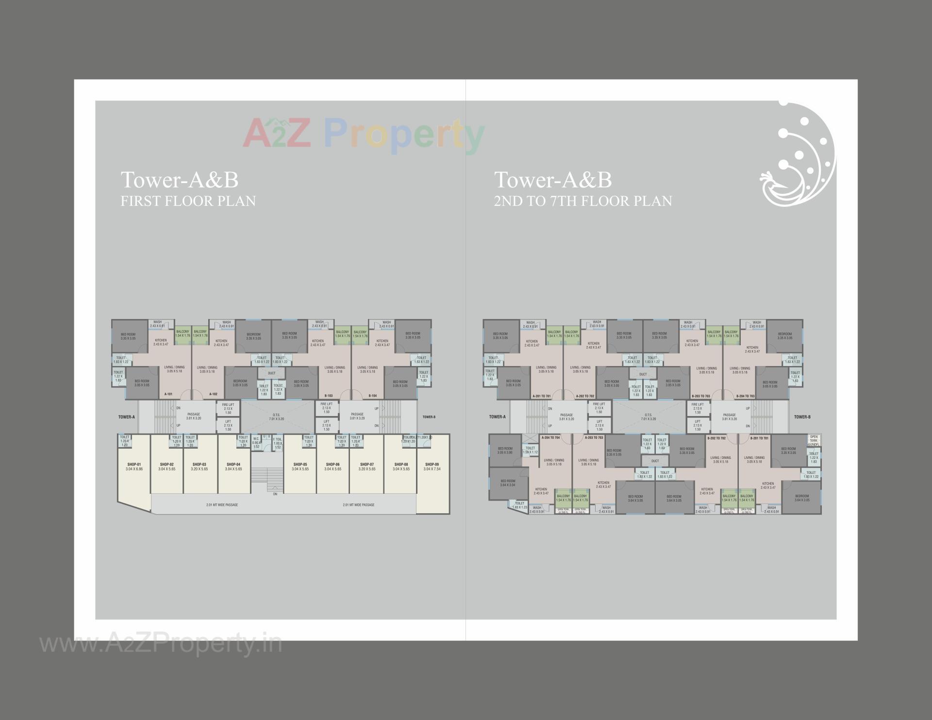 Layout of real estate project Shree Govardhan Heights located at Koyali, Vadodara, Gujarat