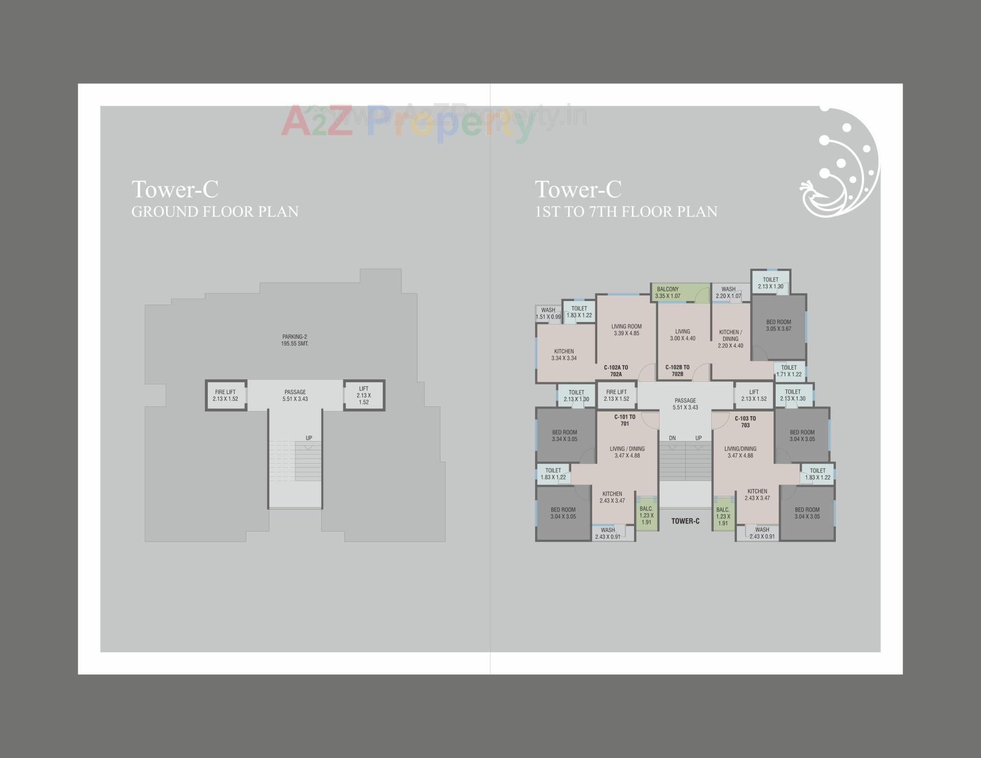 Layout of real estate project Shree Govardhan Heights located at Koyali, Vadodara, Gujarat