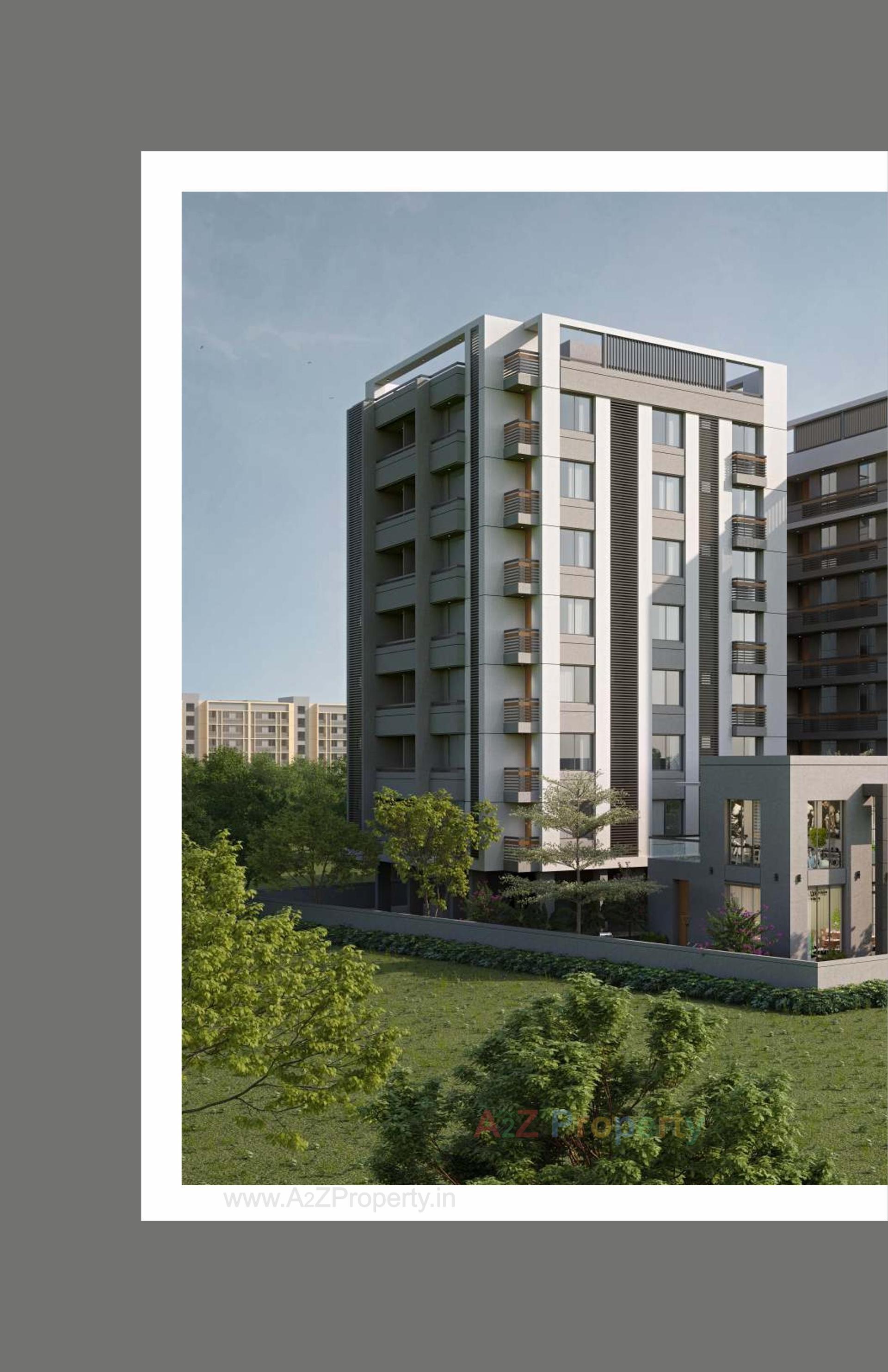 3D Elevation of real estate project Shree Govardhan Heights located at Koyali, Vadodara, Gujarat