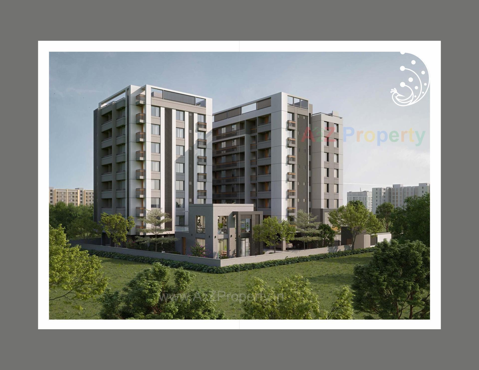 3D Elevation of real estate project Shree Govardhan Heights located at Koyali, Vadodara, Gujarat