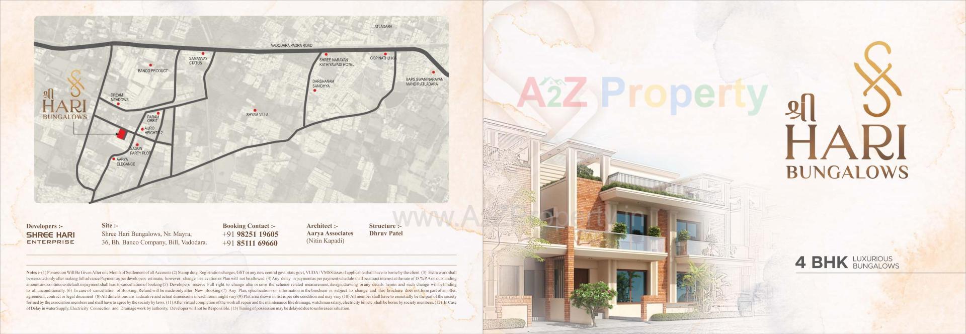  of real estate project Shree Hari Bunglows located at Bill, Vadodara, Gujarat