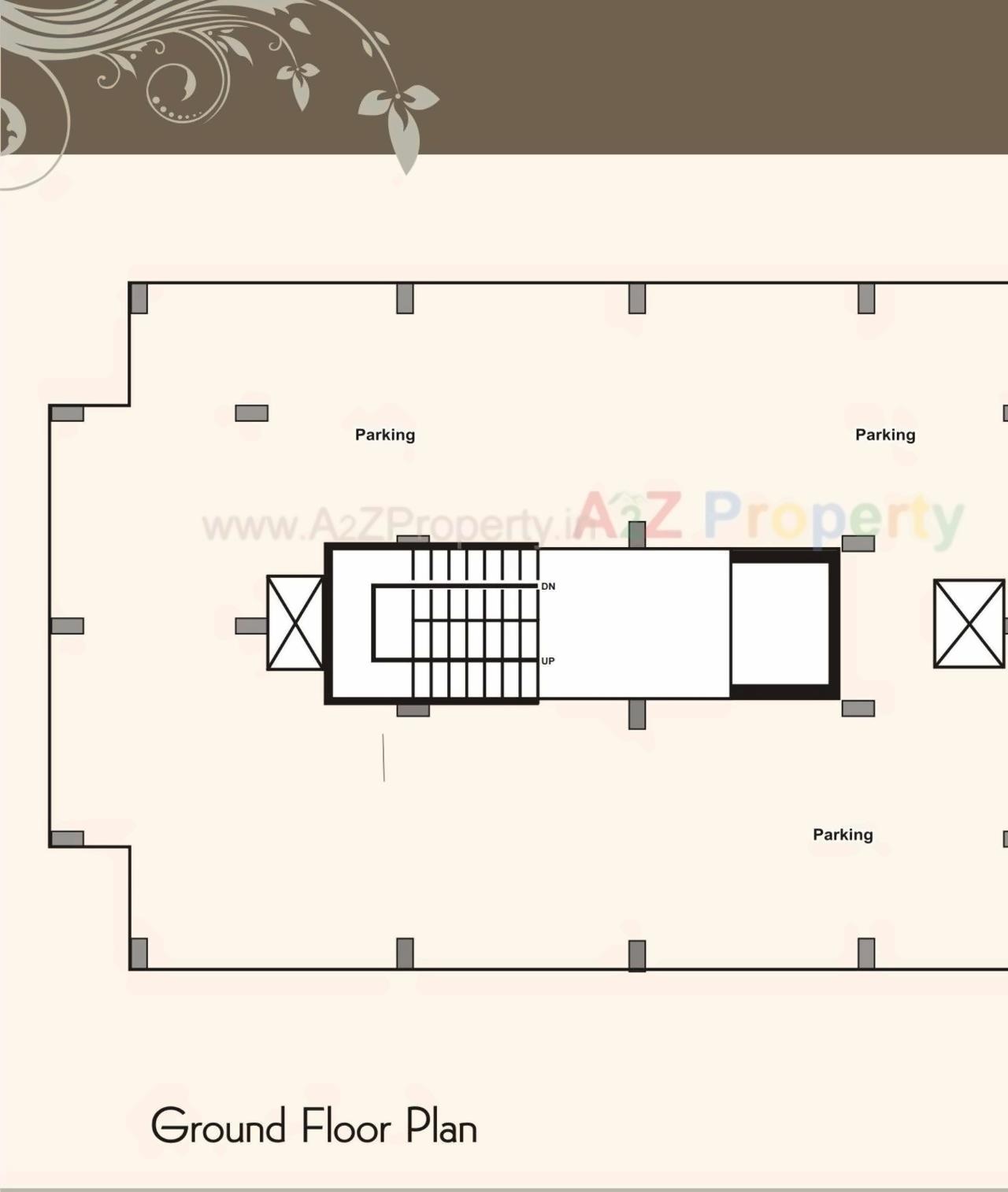 Layout of real estate project Shree Hari Darshan Residency located at Ranoli, Vadodara, Gujarat