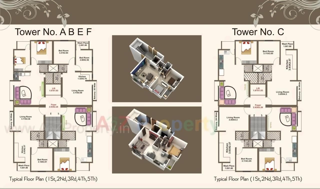 Layout of real estate project Shree Hari Darshan Residency located at Ranoli, Vadodara, Gujarat