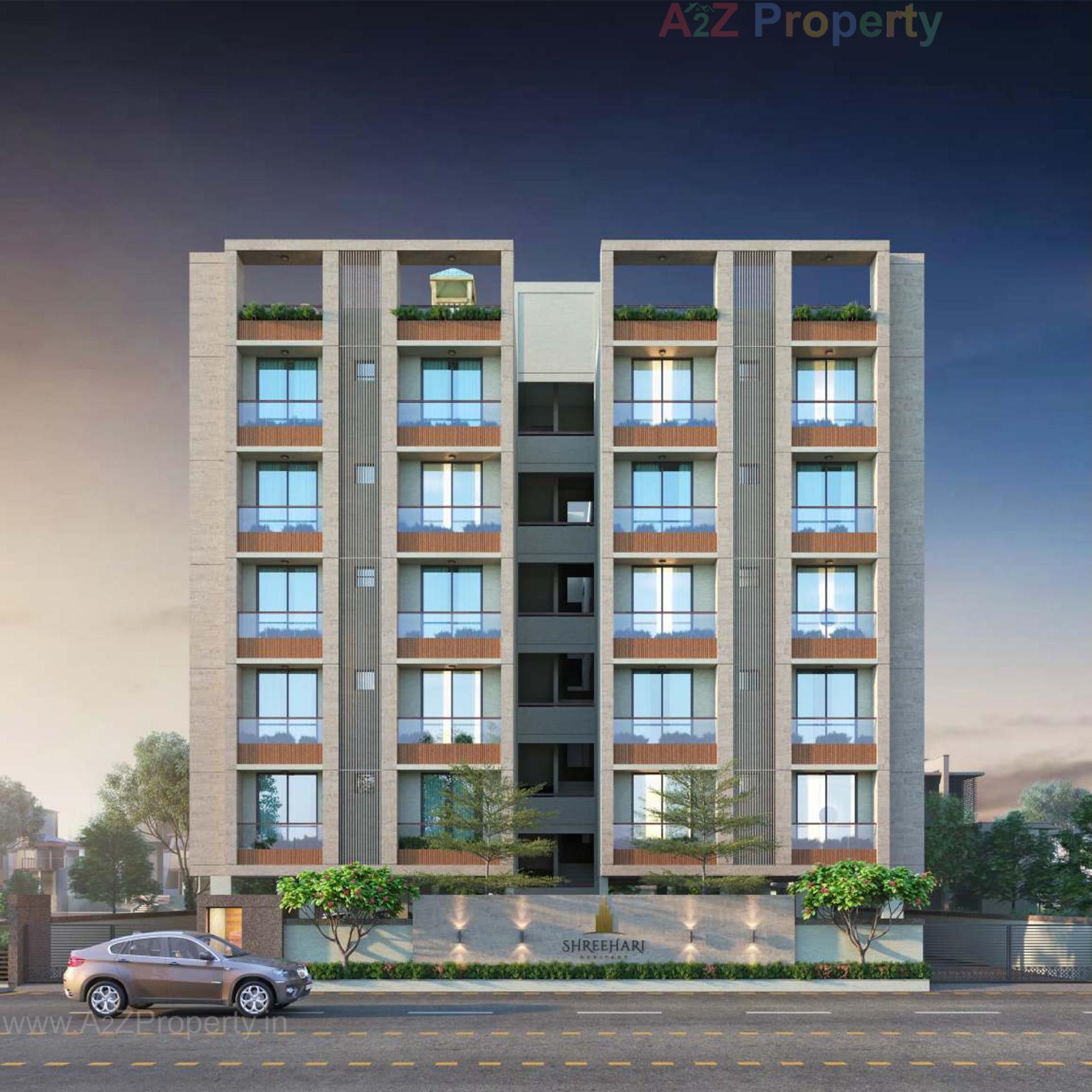 3D Elevation of real estate project Shree Hari Heritage located at Nizampura, Vadodara, Gujarat