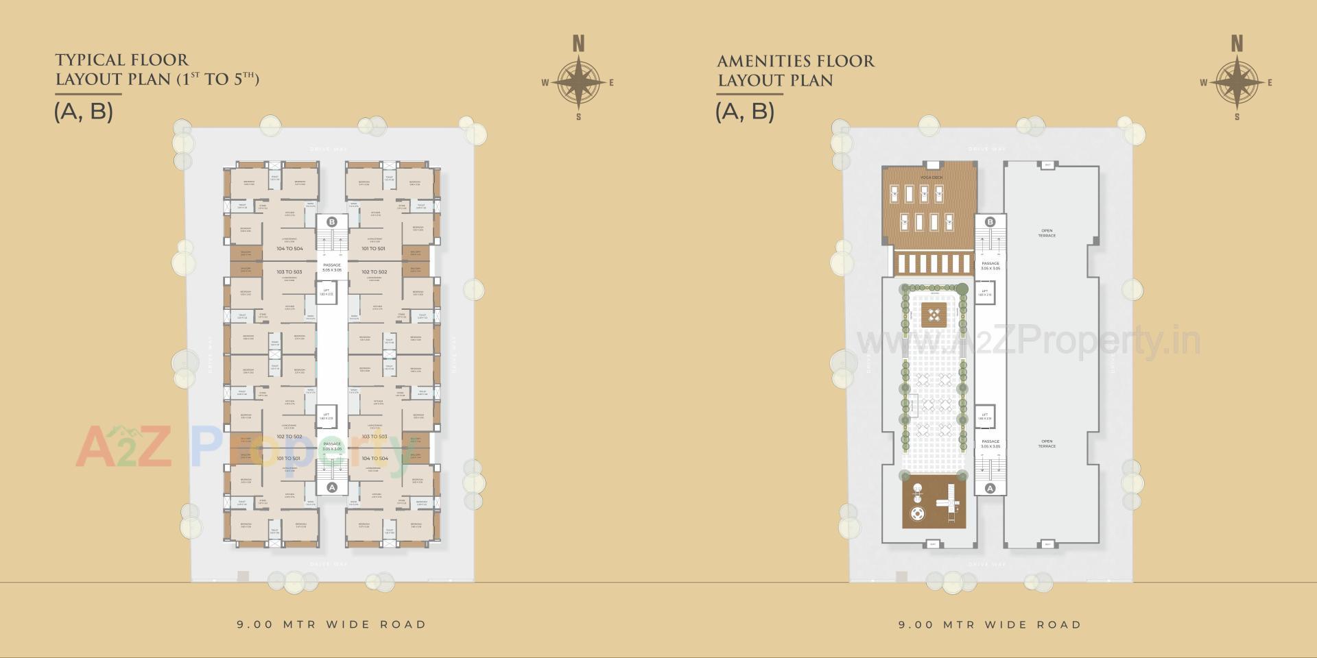 Layout of real estate project Shree Hari Heritage located at Nizampura, Vadodara, Gujarat
