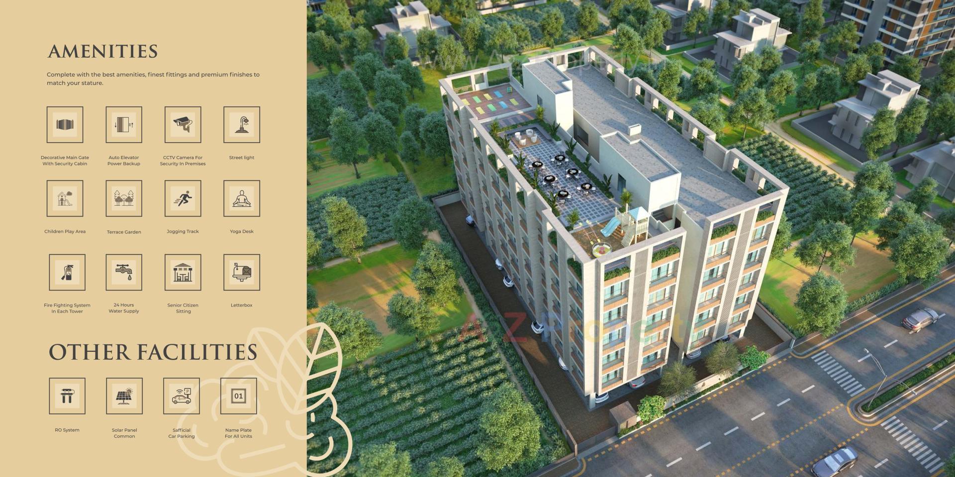 3D Elevation of real estate project Shree Hari Heritage located at Nizampura, Vadodara, Gujarat