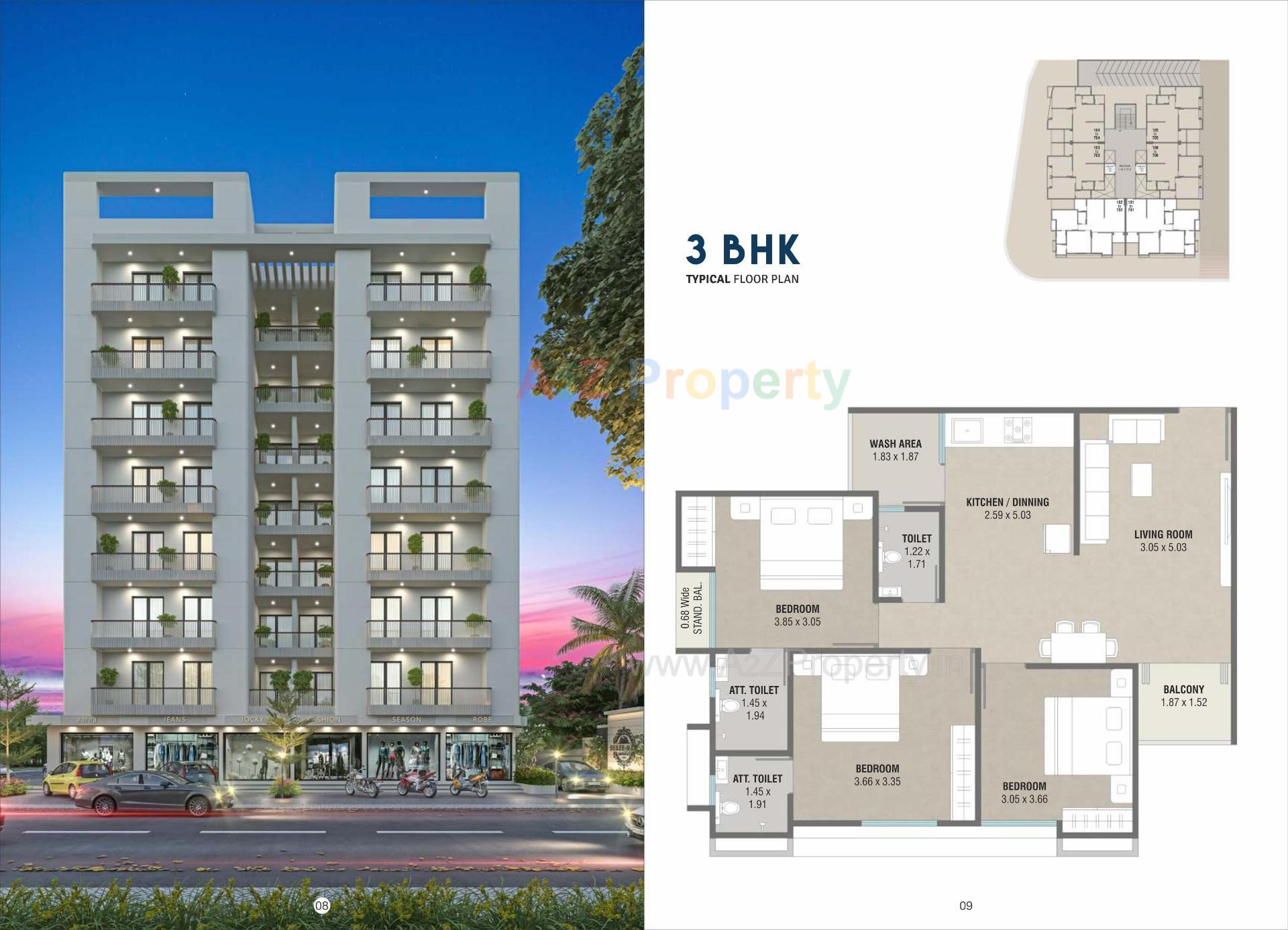 Layout of real estate project Shree Hari Imperia located at Kapurai, Vadodara, Gujarat