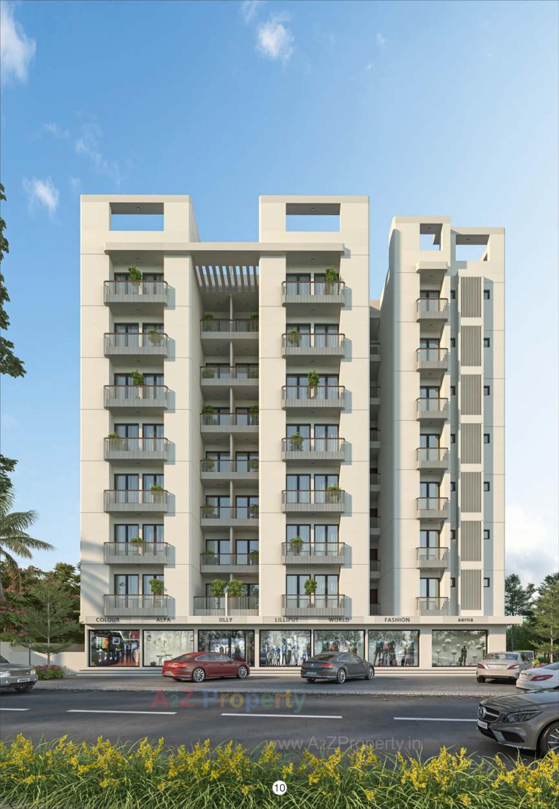 3D Elevation of real estate project Shree Hari Imperia located at Kapurai, Vadodara, Gujarat