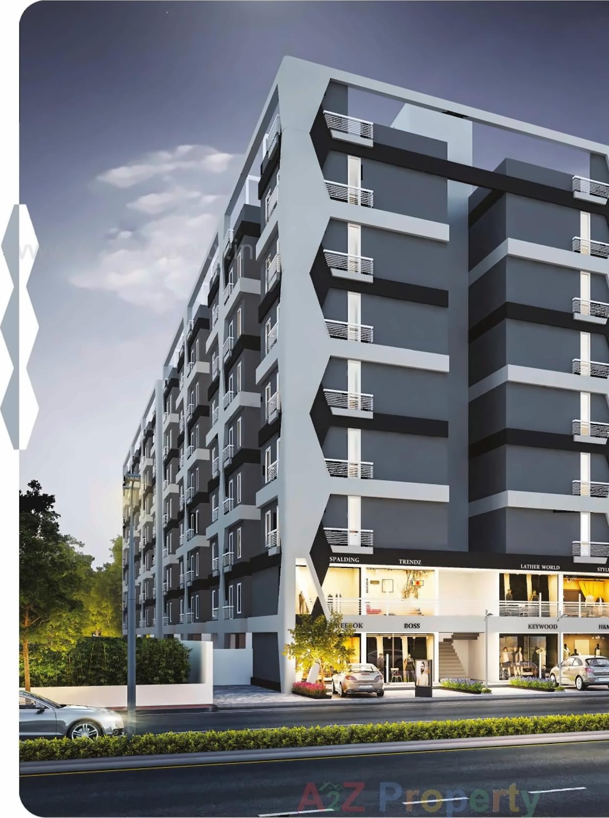 3D Elevation of real estate project Shree Kapileshwar Dwelling located at Sayajipura, Vadodara, Gujarat